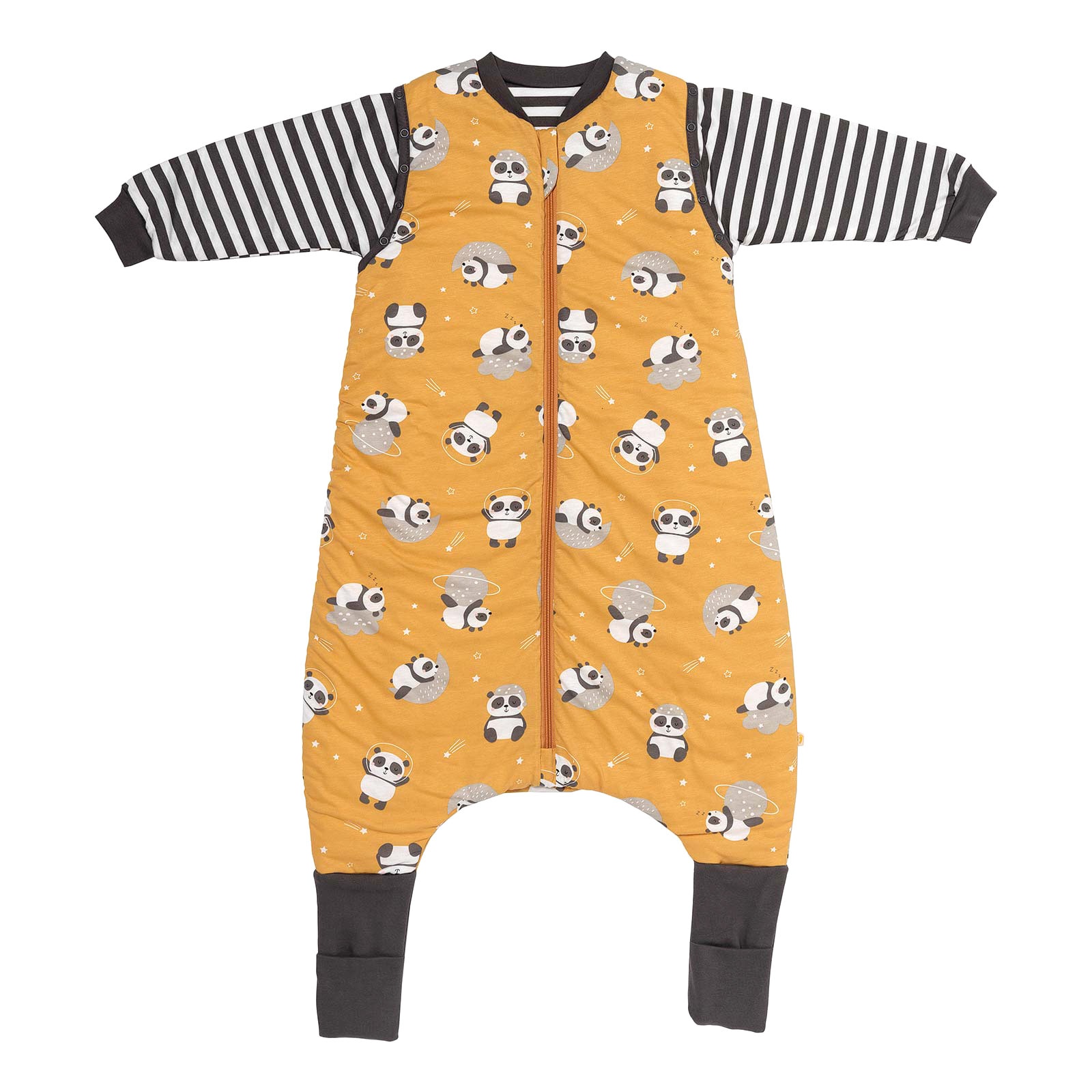 SCHLUMMERSACK Babyschlafsack "Schlafsack mit Füßen 3.5 Tog", L: 90cm, gelb, Schlafsäcke