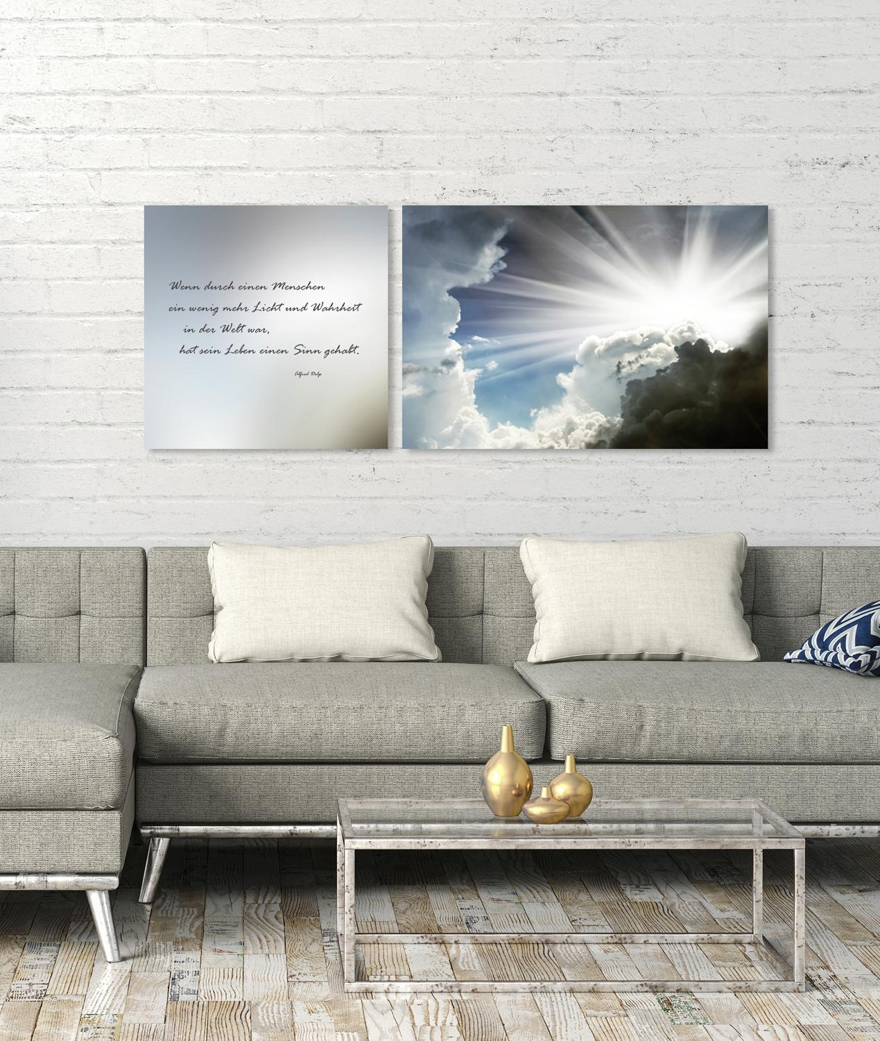 queence Leinwandbild "Menschen", Himmel-Himmelsbilder-Kunst-Modern-Spa-Spa günstig online kaufen