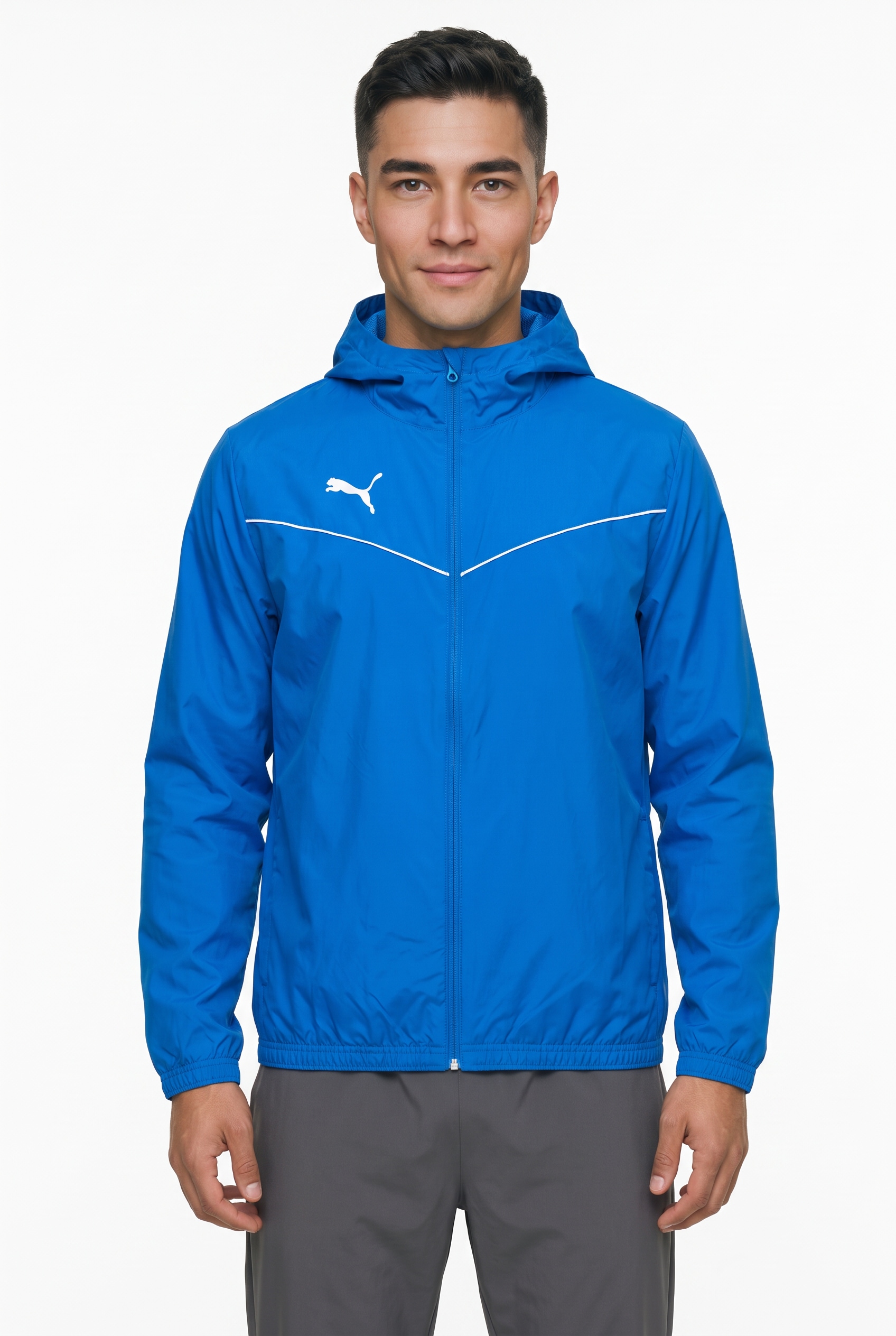 PUMA Allwetterjacke »TEAMRISE ALL WEATHER JACKET« mit Kapuze mit Kapuze, mit Reißverschlusstaschen, Regular Fit