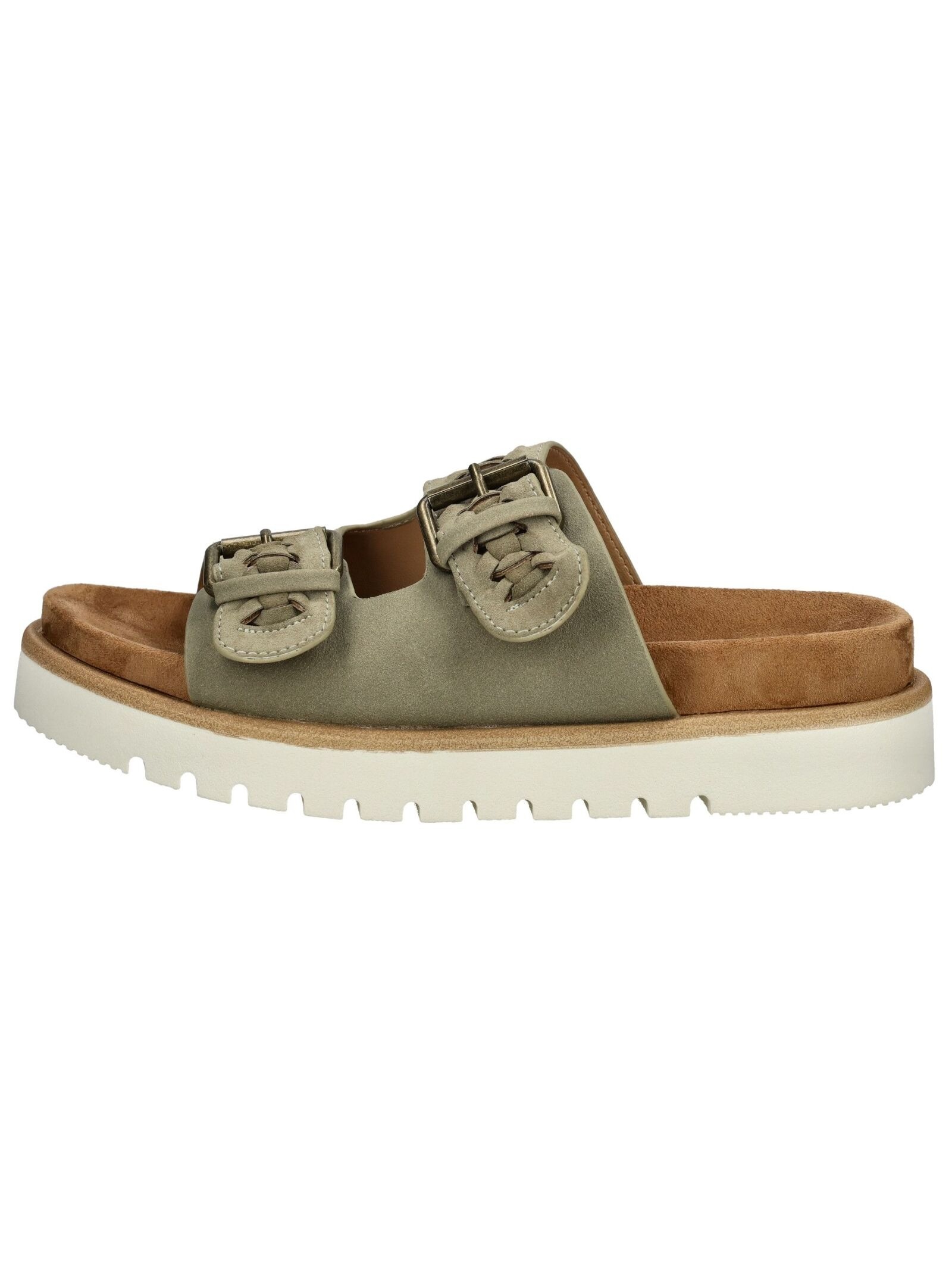 Mustang Shoes Pantolette "Mustang Shoes Pantoletten Lederimitat/Textil" günstig online kaufen