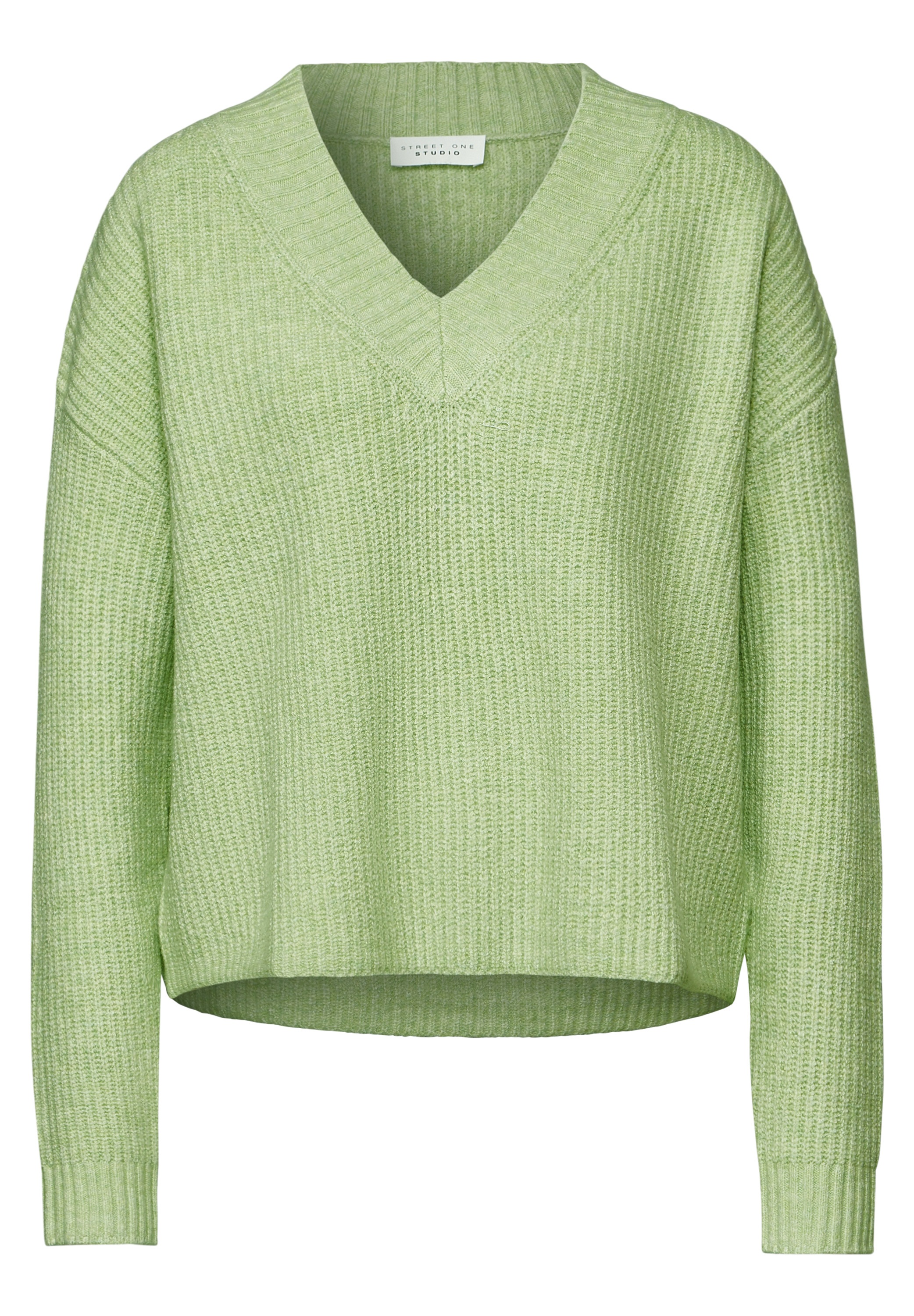 STREET ONE STUDIO Strickpullover, mit V-Ausschnitt
