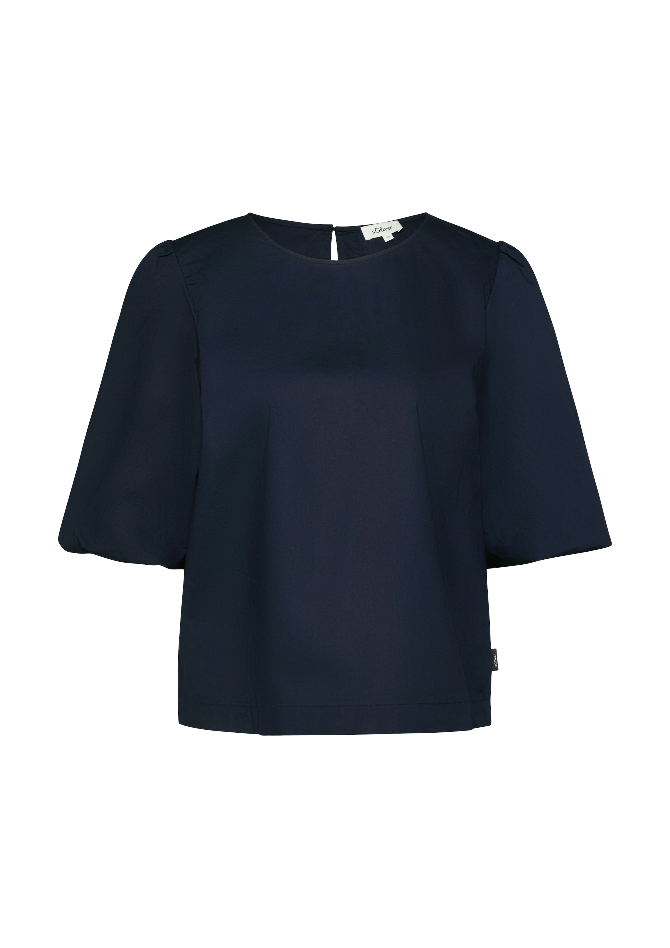 s.Oliver Schlupfbluse mit weitem Hallbarm und Knopfvershcluss