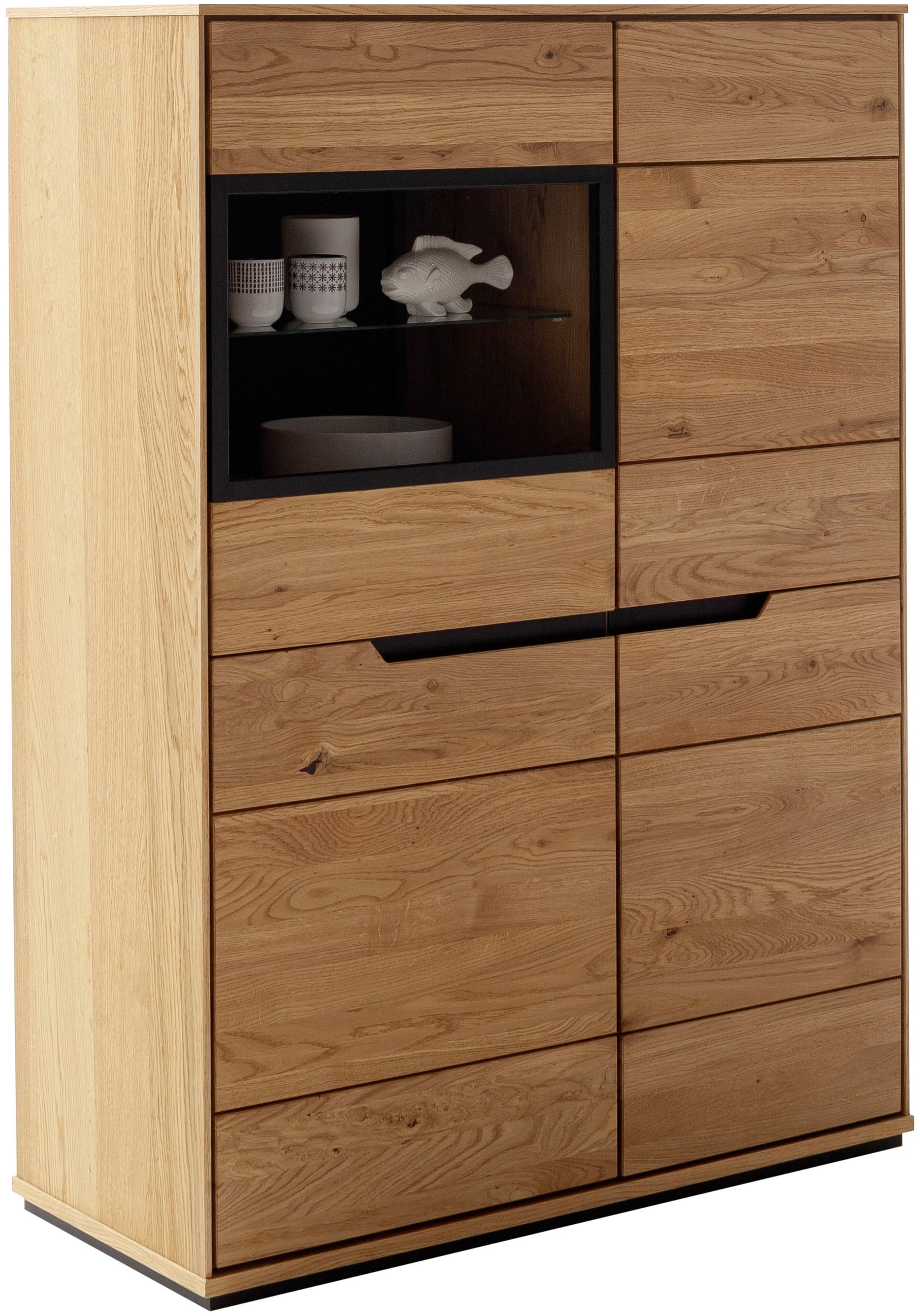 MCA living Stauraumvitrine »Araya Highboard«, (1 St.), Türen gedämpft