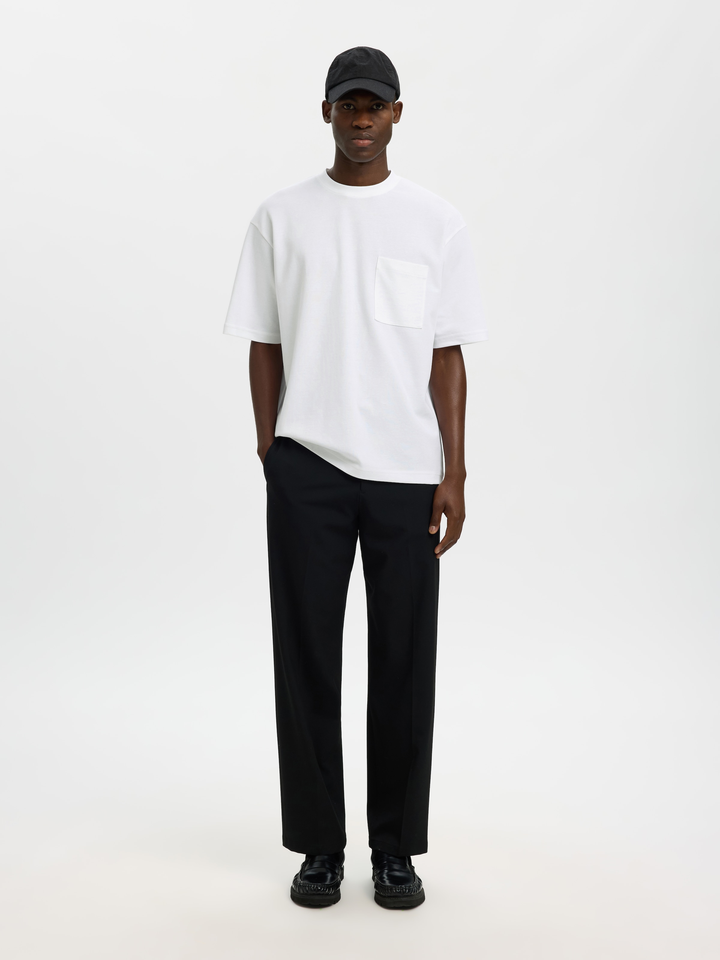 SELECTED T-Shirt »SLHLOOSEOSCAR POCKET SS TEE NOOS«