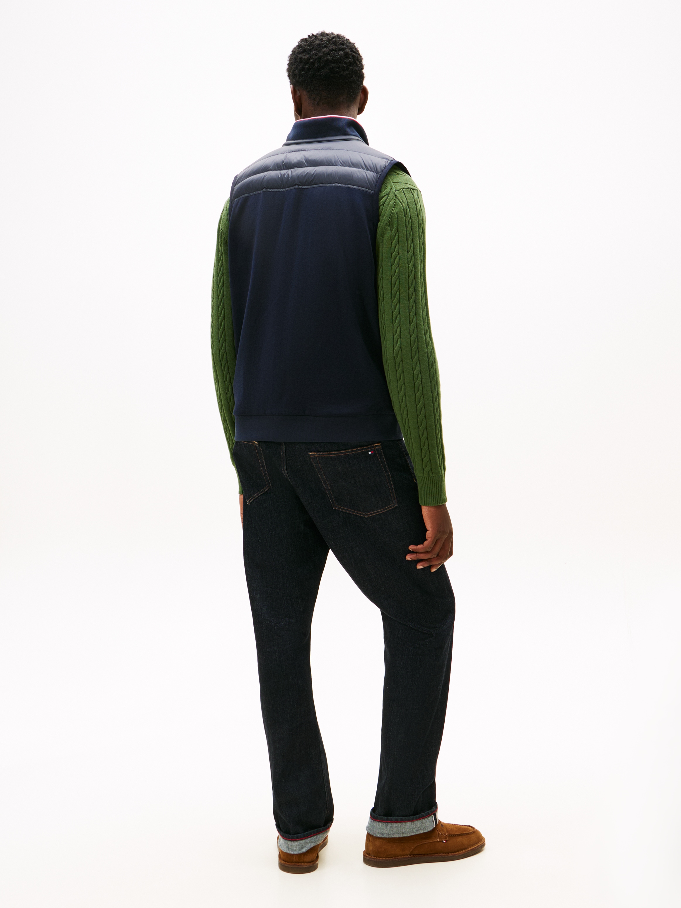 Tommy Hilfiger Steppweste »MIX MEDIA« Stehkragen, 2-Wege-Reißverschluss