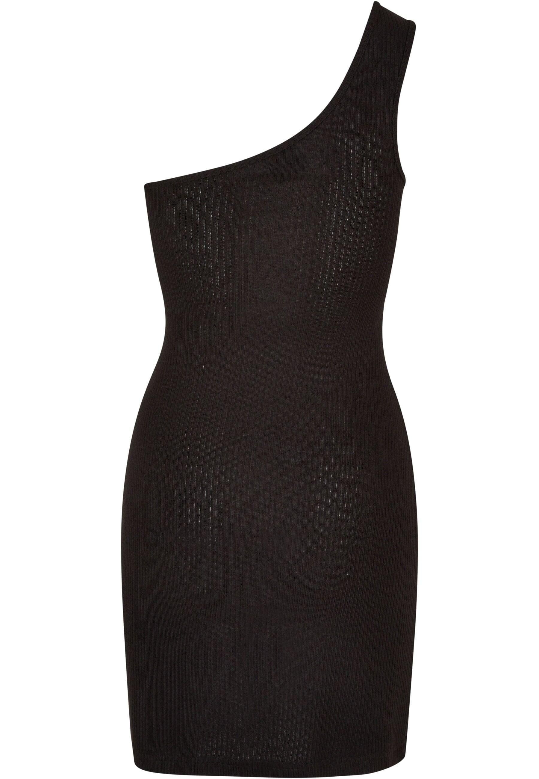 URBAN CLASSICS Shirtkleid »Urban Classics Damen Ladies Rib One Shoulder Dress«, (1 tlg.)