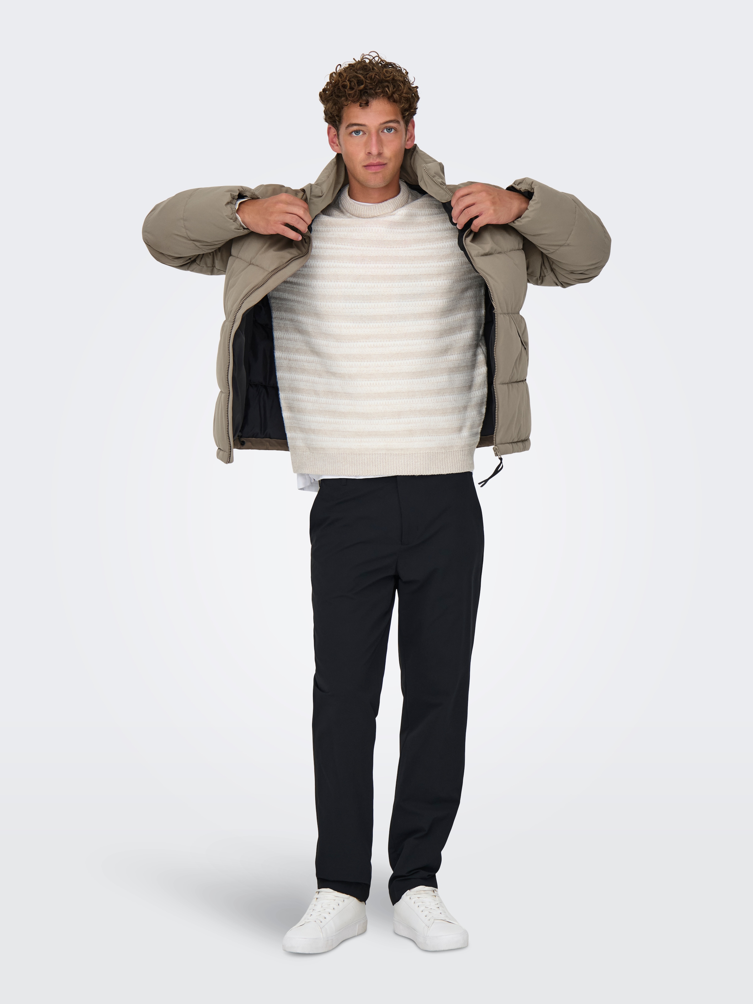 ONLY & SONS Steppjacke »ONSPACK LIFE PUFFER JACKET OTW«, ohne Kapuze