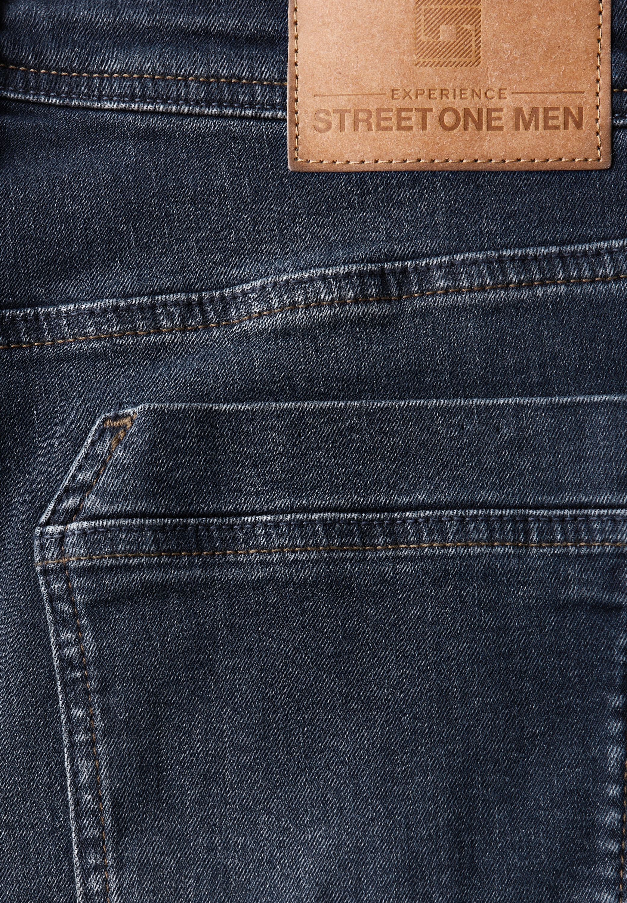 STREET ONE MEN Regular-fit-Jeans, aus Baumwolle mit Stretchanteil