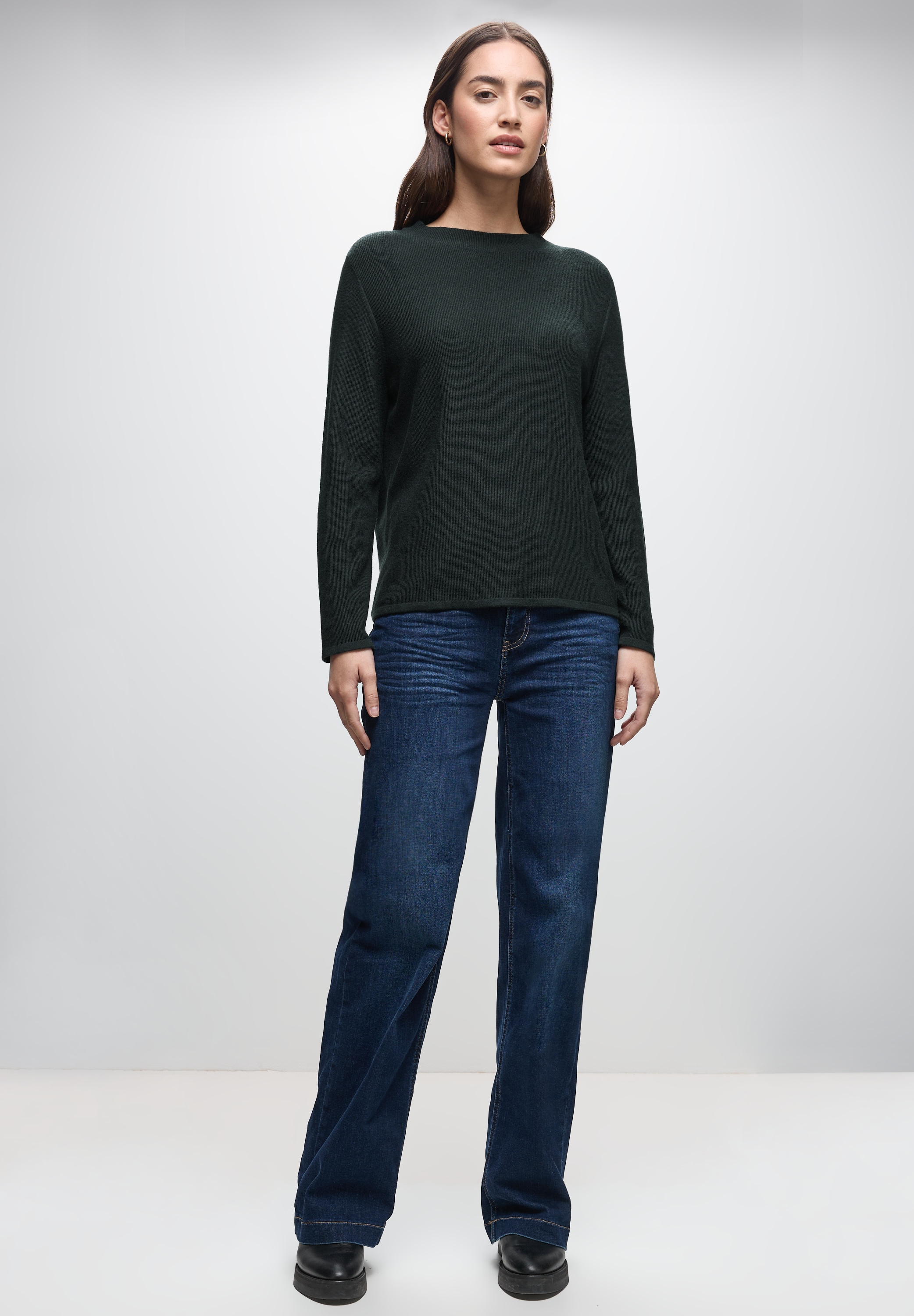 STREET ONE Strickpullover, aus softem Materialmix