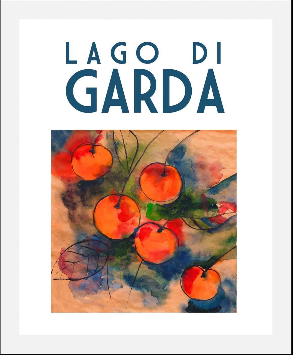 queence Bild "Elay", Italien-Schriftzug-Obst-Obst Bilder-Kunst, (1 St.), ge günstig online kaufen