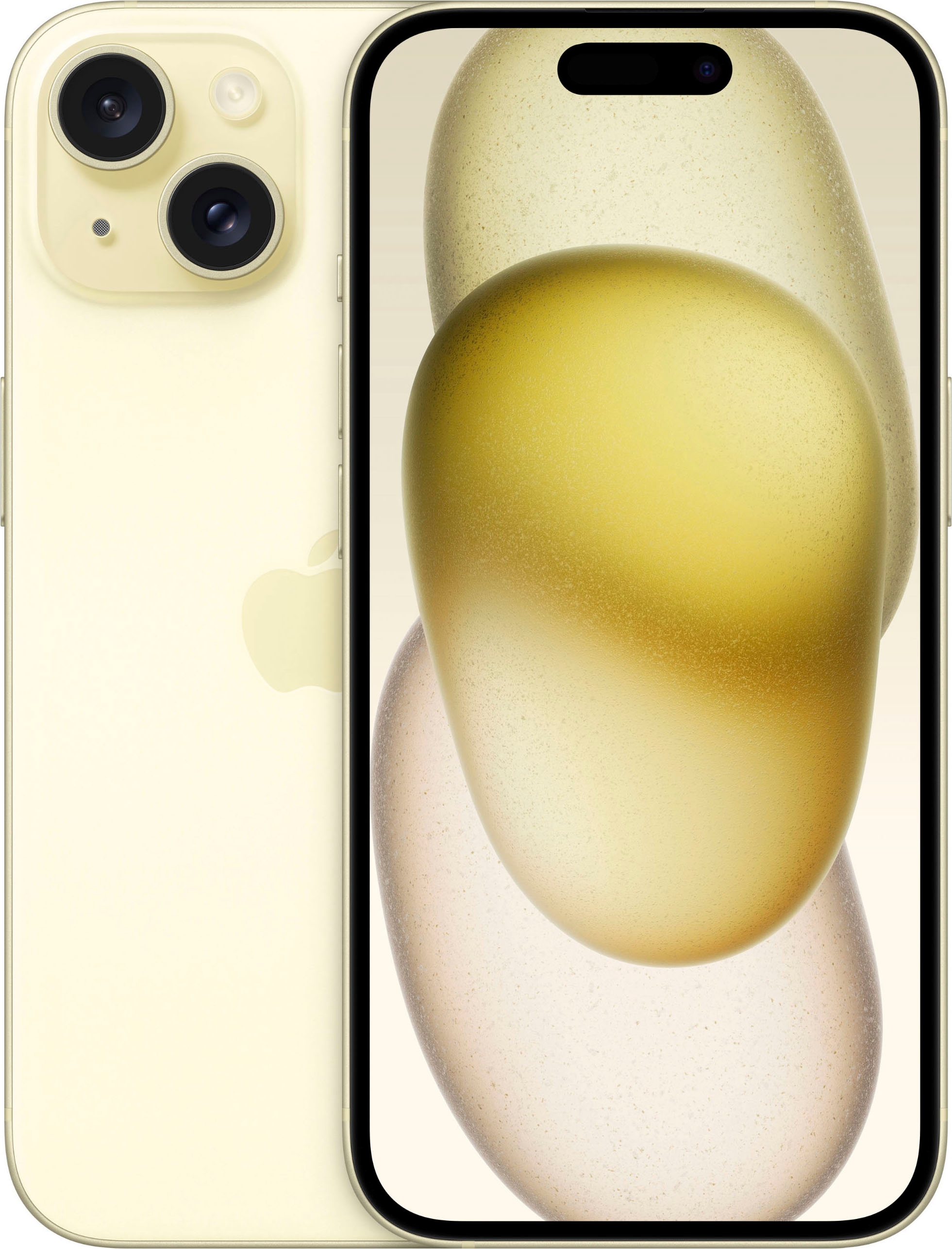 Smartphone »iPhone 15 128GB«, gelb, 15,5 cm/6,1 Zoll, 128 GB Speicherplatz, 48 MP Kamera