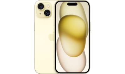 Smartphone »iPhone 15 128GB«, gelb, 15,5 cm/6,1 Zoll, 128 GB Speicherplatz, 48 MP Kamera