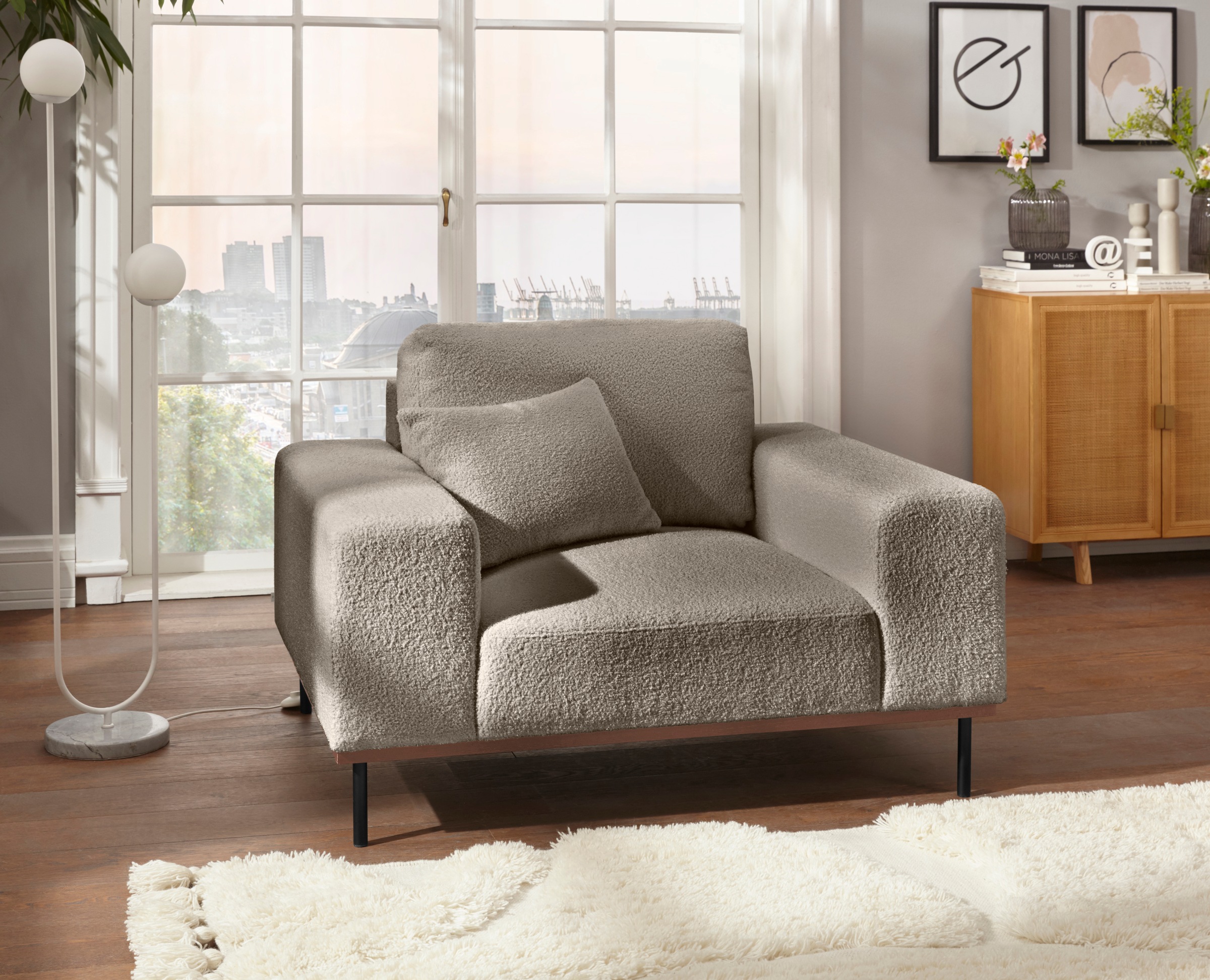 andas Loveseat "Mikael Sessel", gebeizter Holzrahmen; passend zur Serie Mik günstig online kaufen