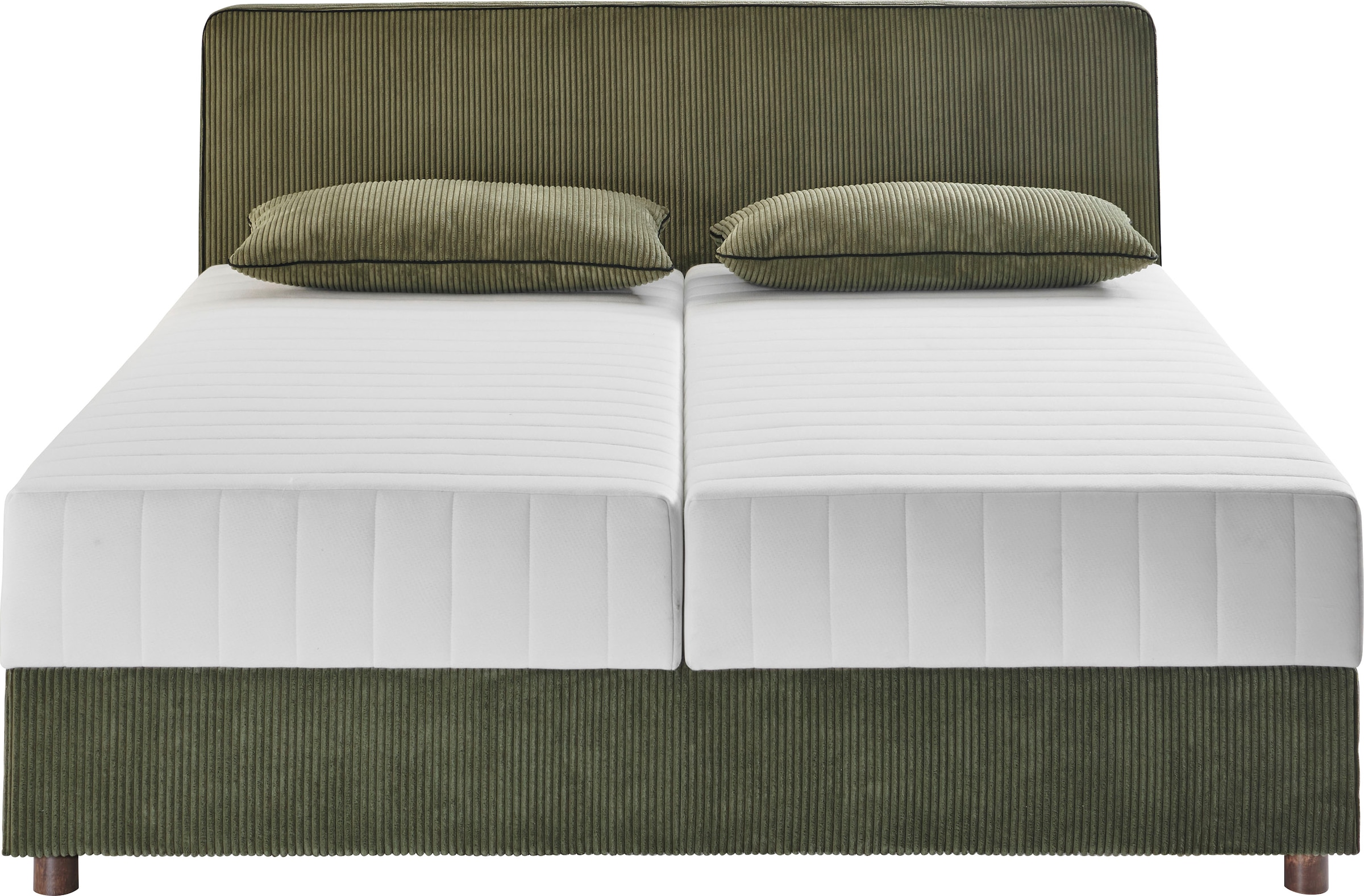 ATLANTIC home collection Bett »Corinna«, Boxbett inkl. Stauraum, Cord, erhältlich in unterschiedlichen Breiten