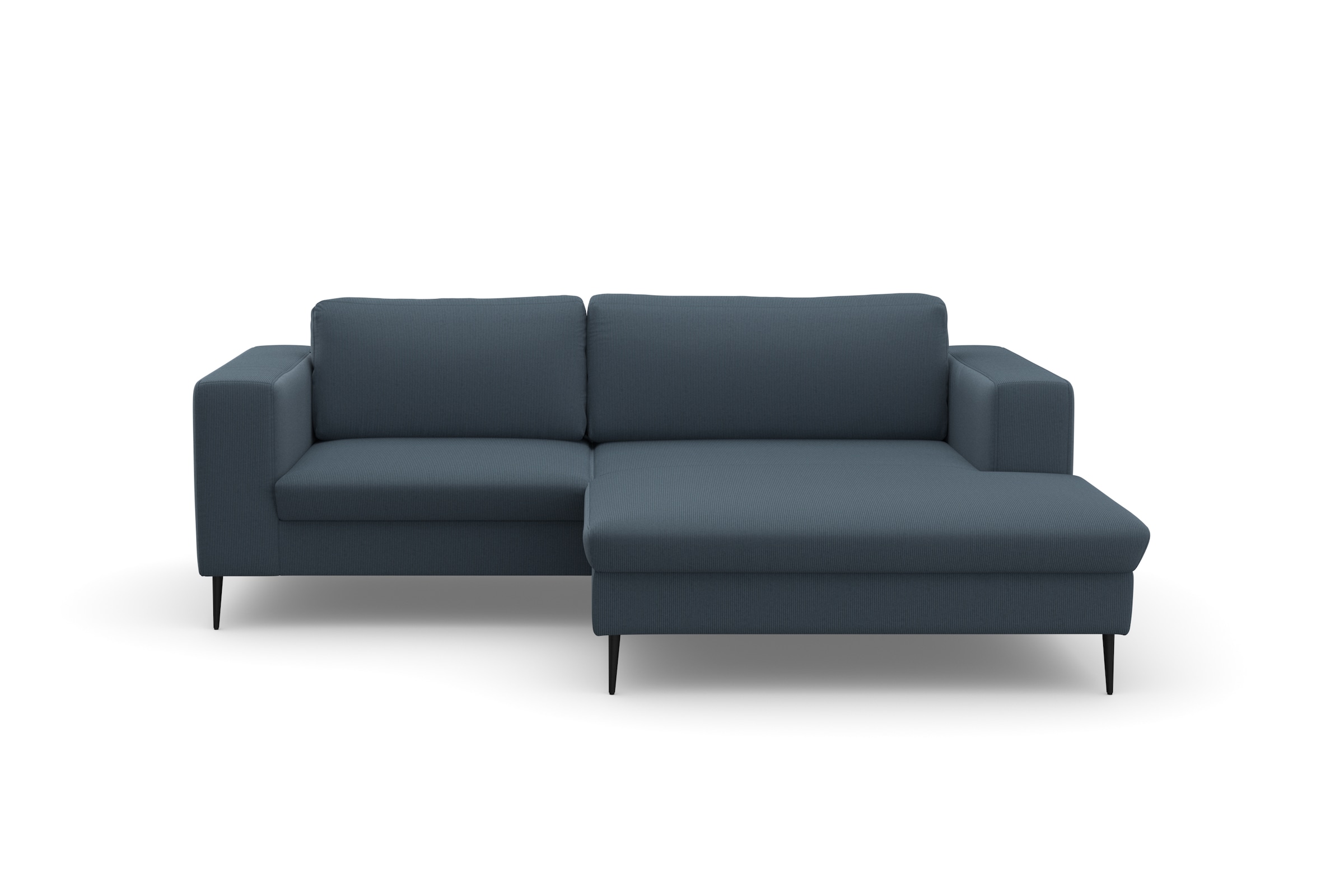 DOMO collection Ecksofa »Modica kompakt und elegant, Breite 244, L-Form«, moderne Optik mit extrabreiter Recamiere, auch in Cord