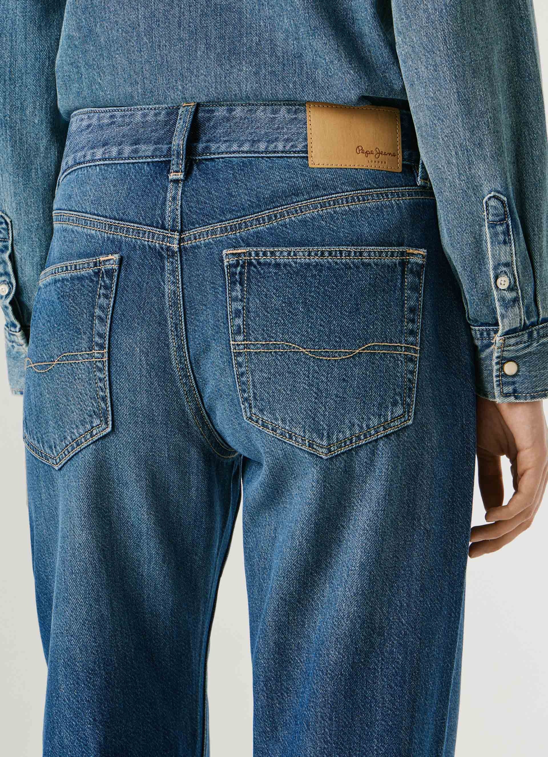 Pepe Jeans Loose-fit-Jeans "LOOSE ST JEANS LW NICKY" mit geradem Bein günstig online kaufen