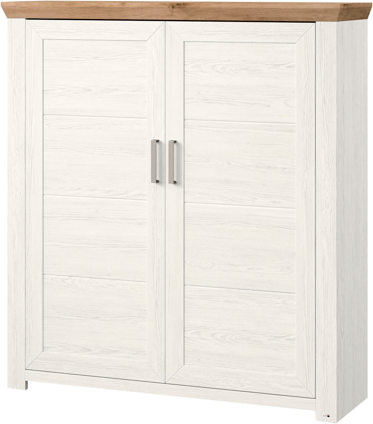 set one by Musterring Highboard »York«, Typ 19, mit 3 Schubkästen und Flaschenregal, Landhausstil, B 129cm