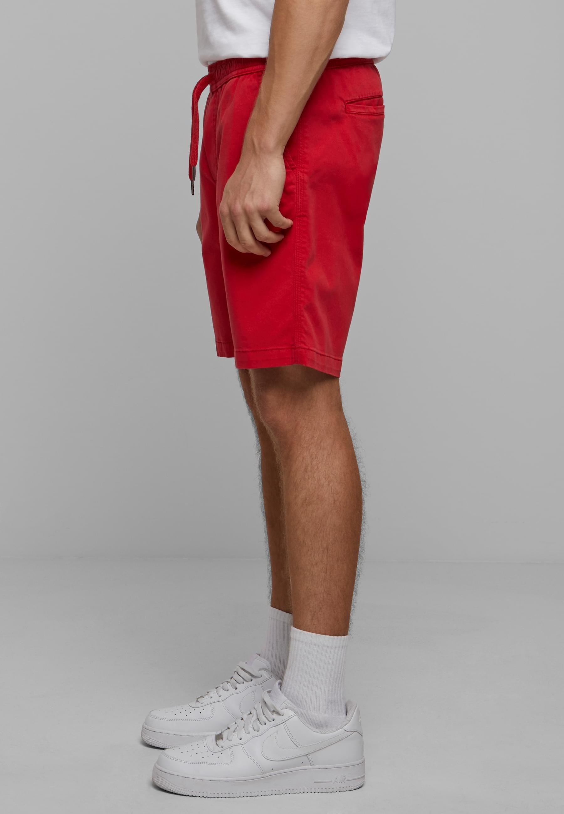 URBAN CLASSICS Stoffhose »Urban Classics Herren Stretch Twill Joggshorts«, (1 tlg.)