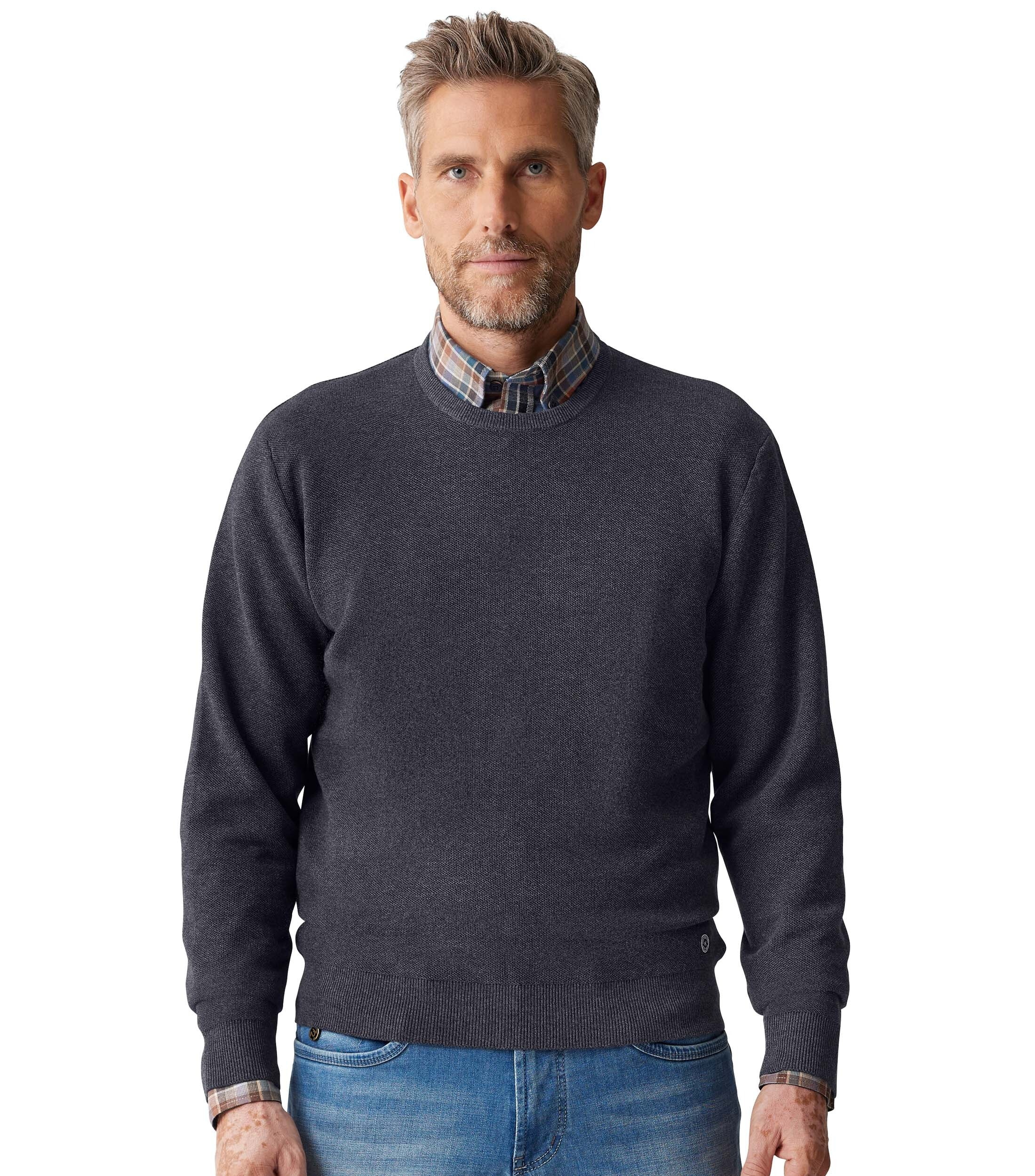CASAMODA Strickpullover "CASAMODA Pullover uni" günstig online kaufen