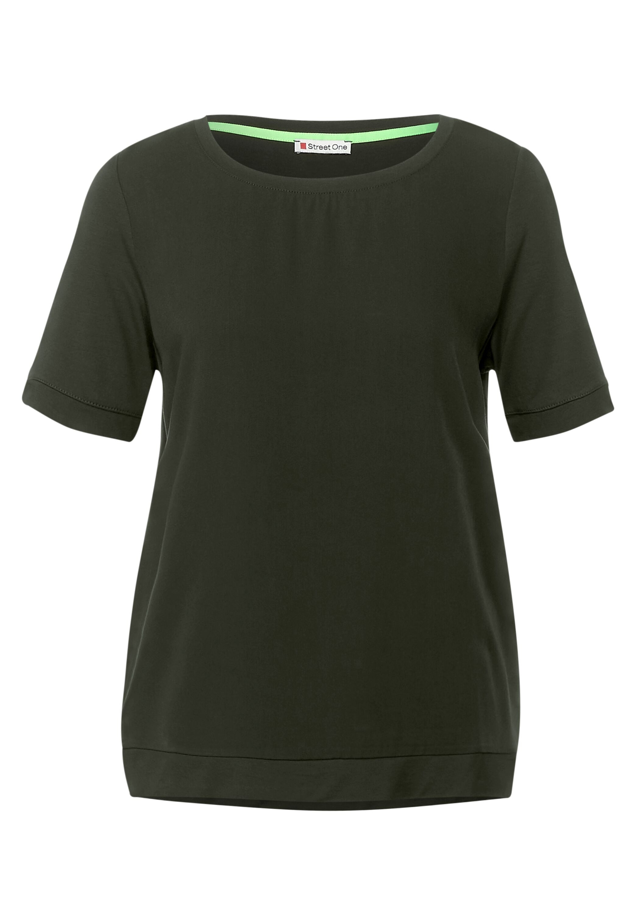 STREET ONE T-Shirt, mit Materialmix