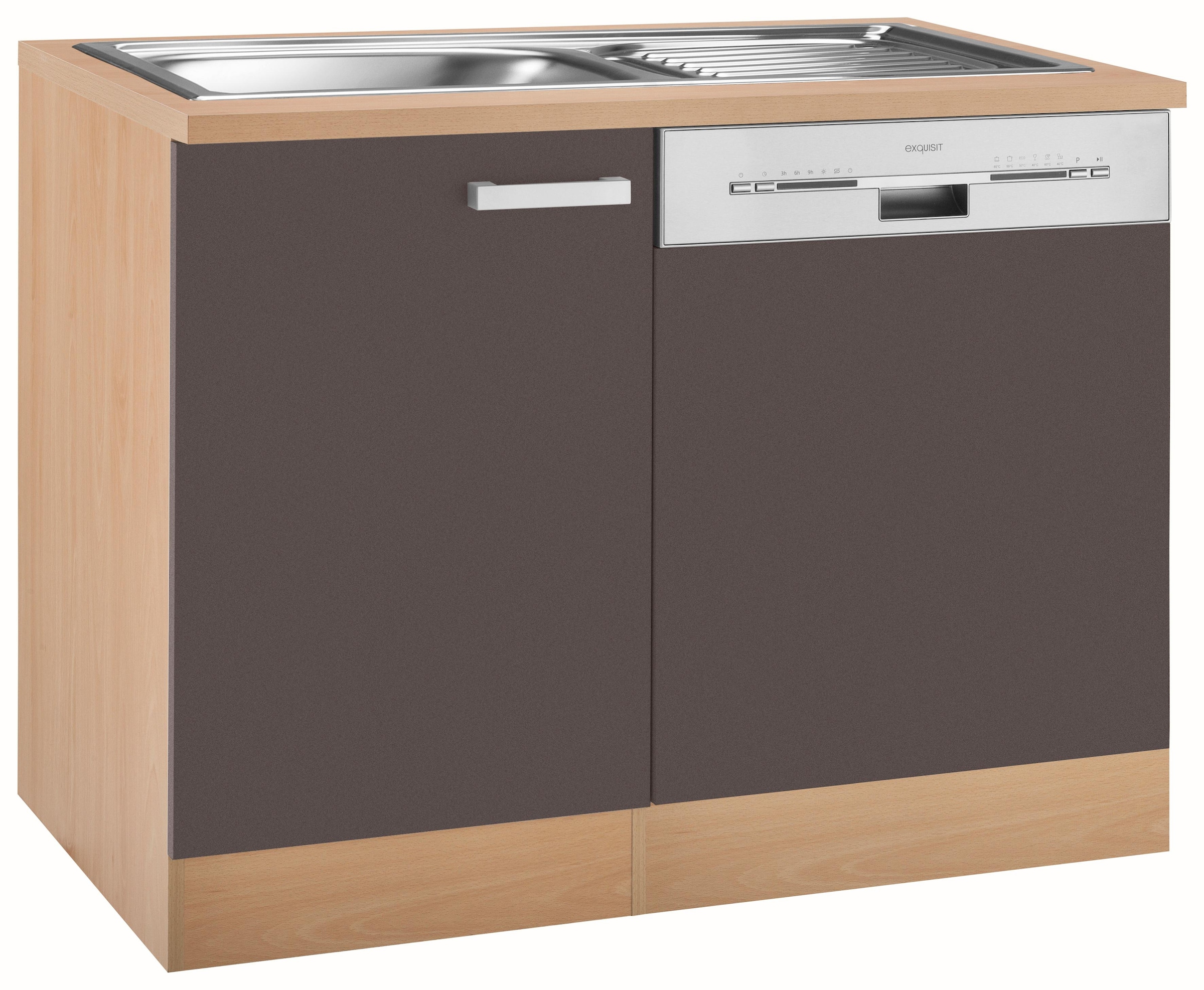 OPTIFIT Spülenschrank "Odense", Gesamtbreite 110 cm, mit Tür/Sockel für integrierbaren Geschirrspüler