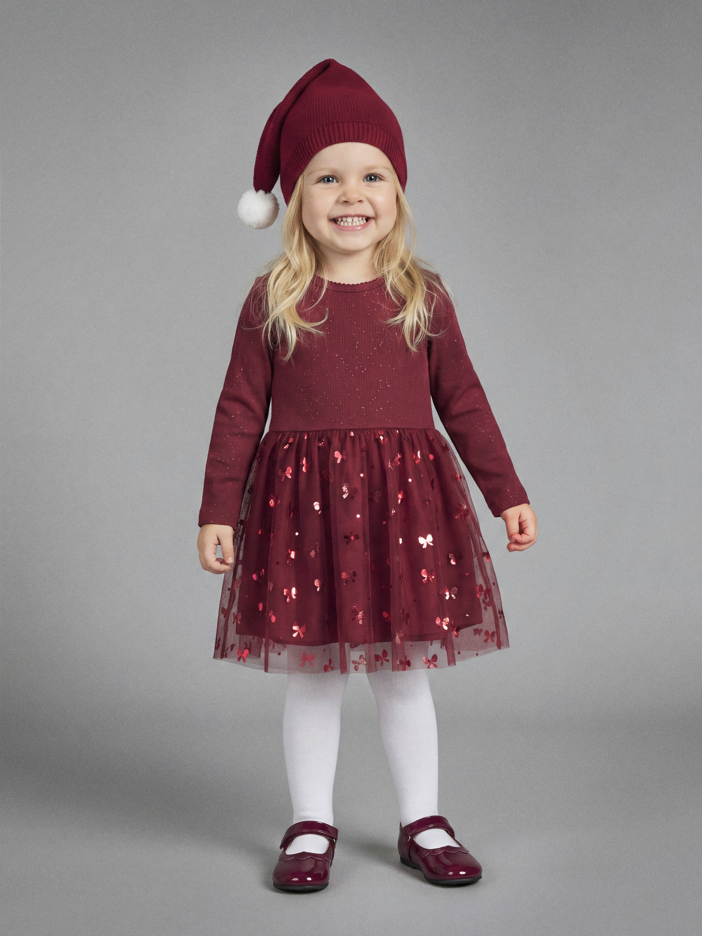 Name It Minikleid »NMFROSALLY LS DRESS« Baumwollmischung, regular fit, Tüll