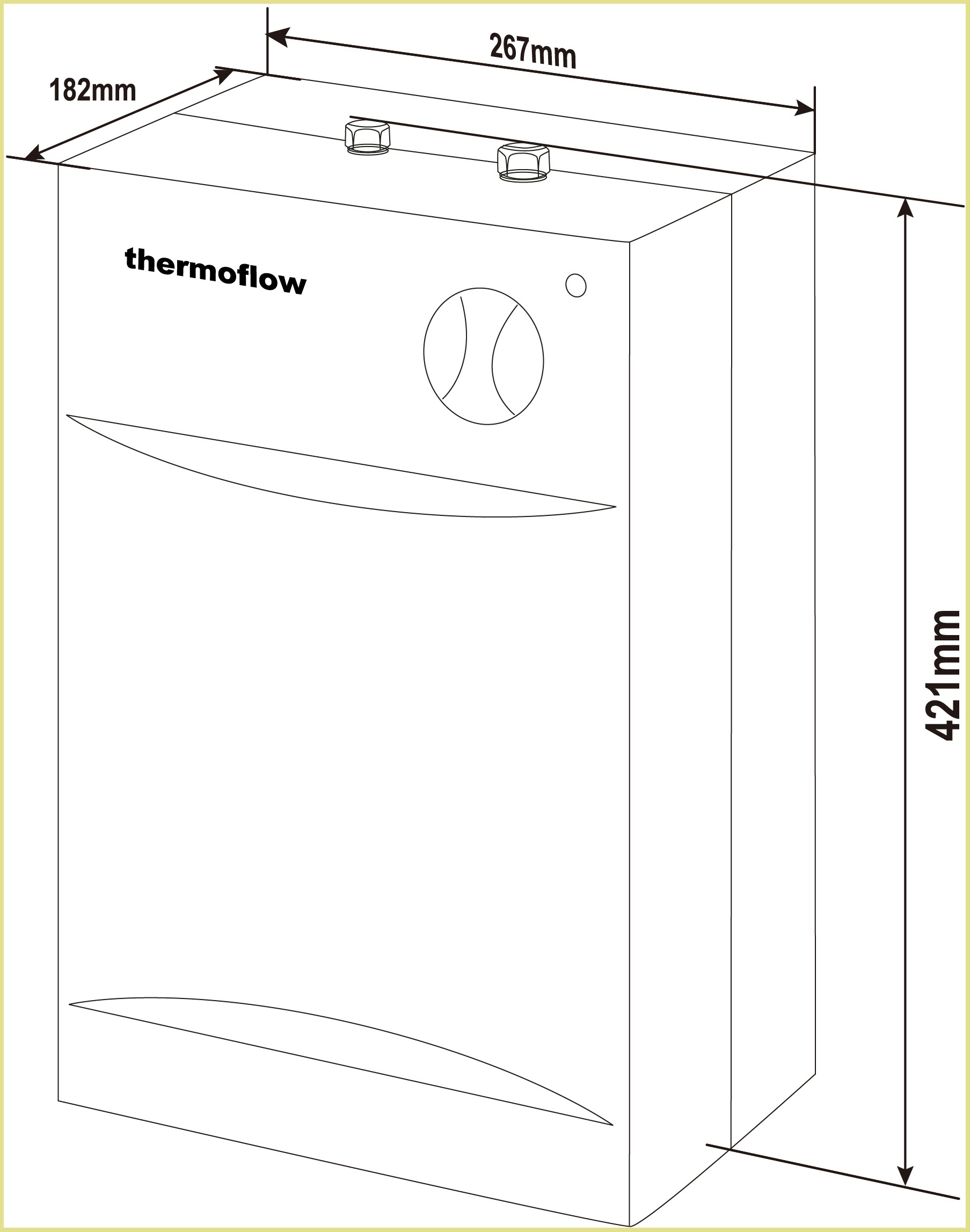 Thermoflow Untertischspeicher »UT5SETOVALIS«, (Kombi-Set)