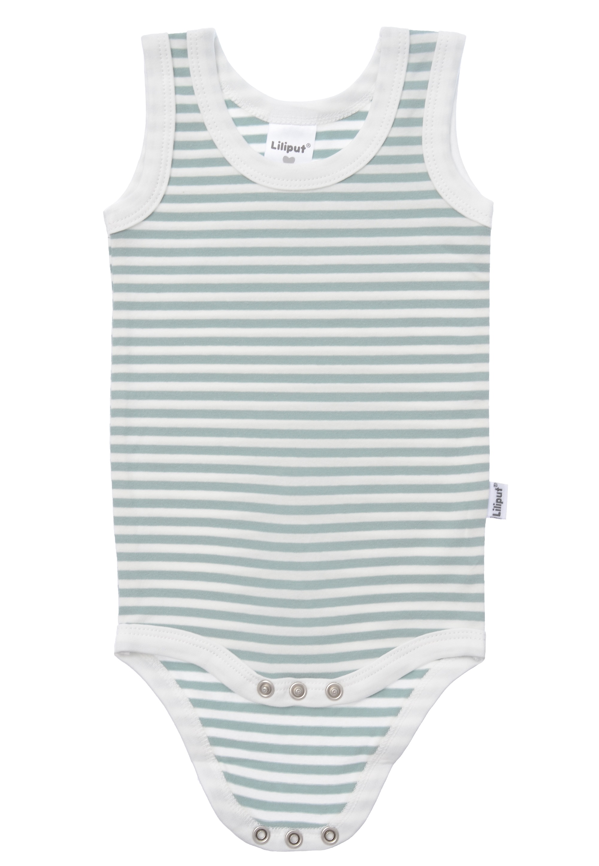 Body LILIPUT "Dackel", Jungen, Gr. 62/68, EURO-Größen, grün (hellgrün), 95% Baumwolle, 5% Polyester, bedruckt, Rundhals, Bodys Body, 2er-Pack mit bequemem Rundhalsausschnitt 3
