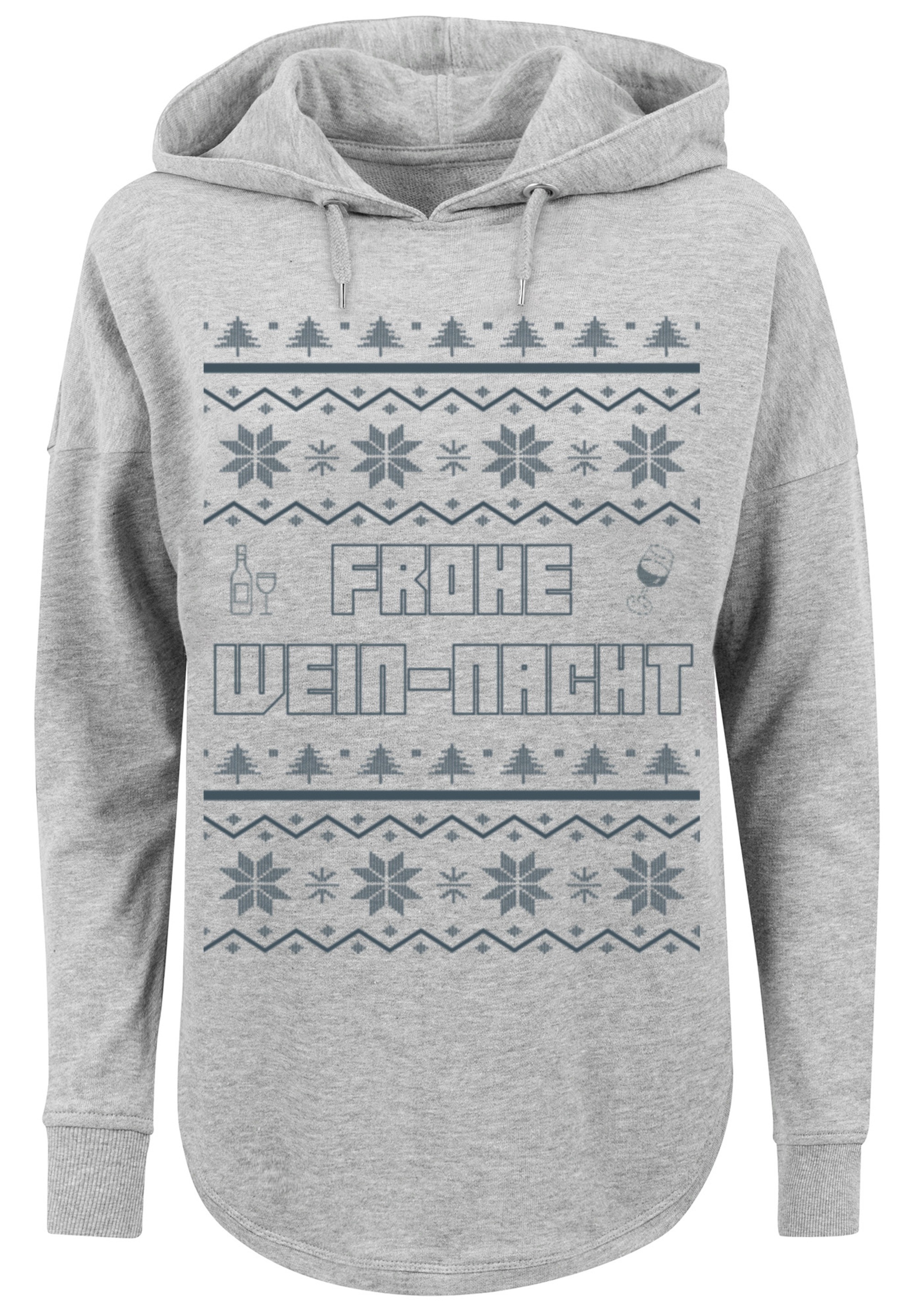 F4NT4STIC Kapuzenpullover »Frohe Wein-Nacht«, Print