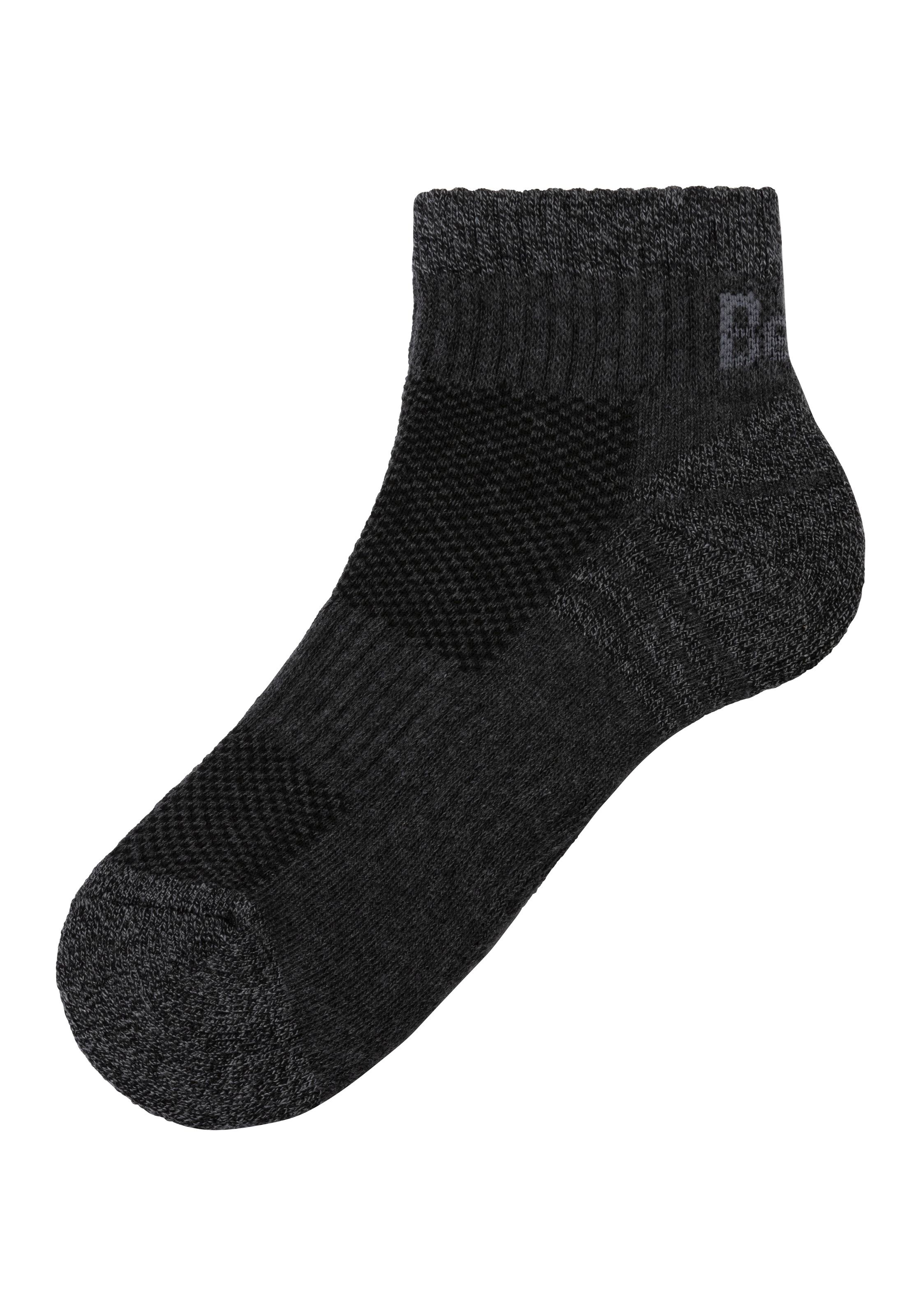 Bench. Kurzsocken, (Packung, 3 Paar), mit Mittelfußgummi und Pikee