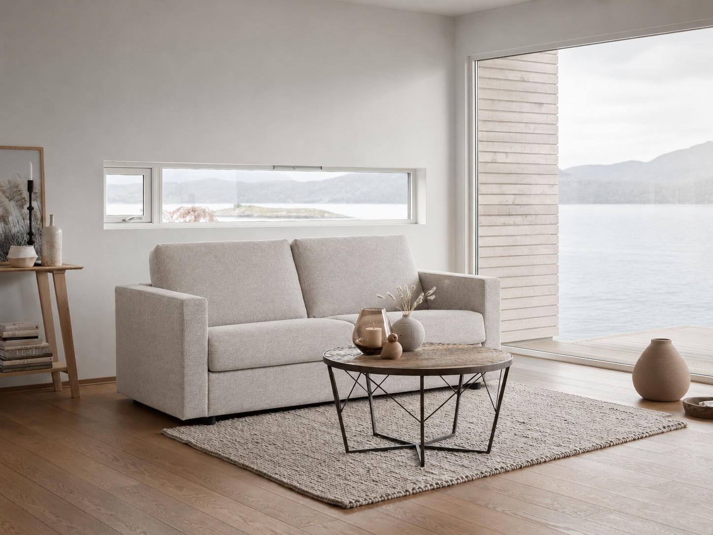 OTTO home Schlafsofa "Jorren, Schlaf-Couch, Liegefl. 140 oder 160x200 cm" Bettfunktion, mit Bonel- oder Taschenfederkern, FSC-zertifiziert