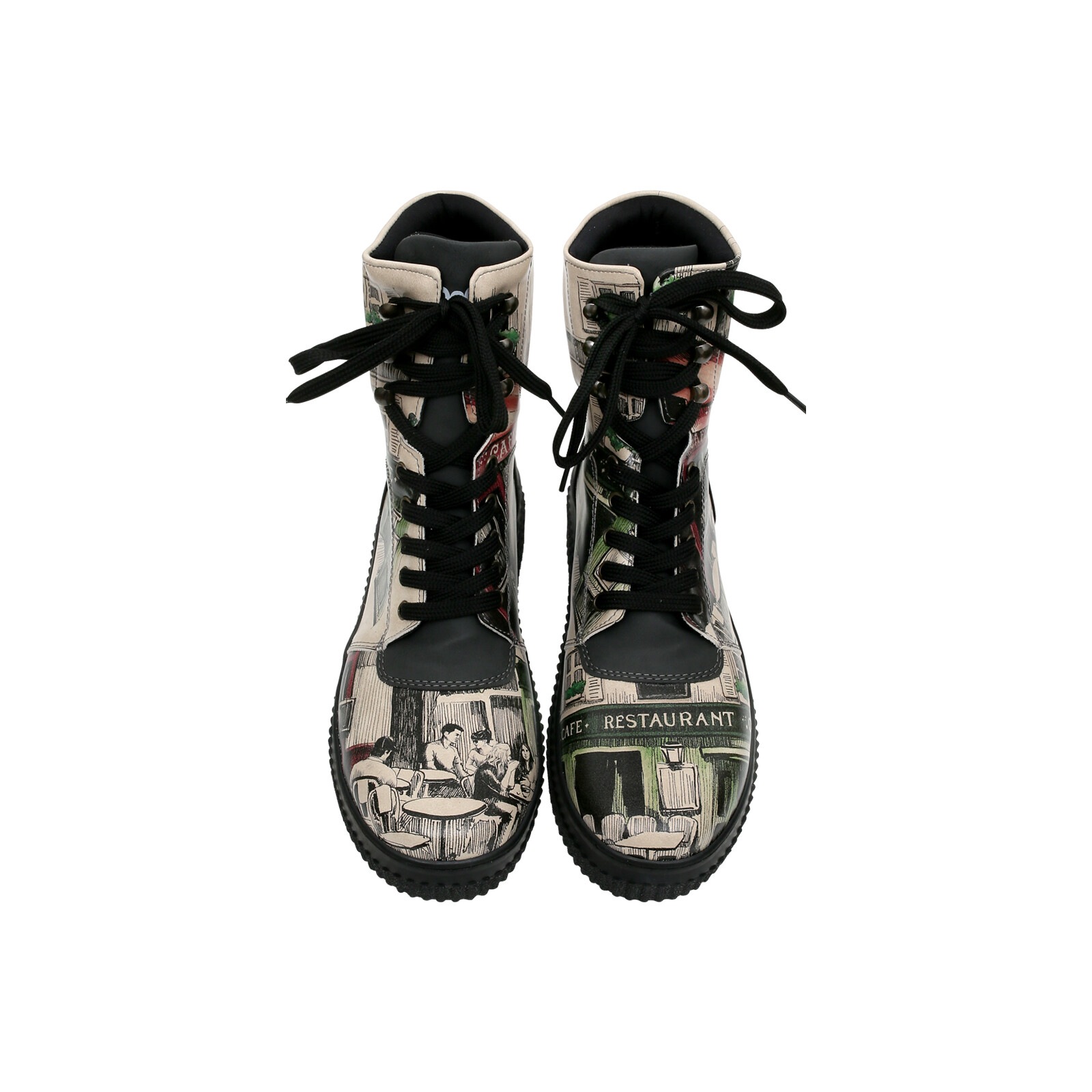 Thumbnail - DOGO Schnürboots "Future High Top Boots La Vie Parisienne Damen Stiefeletten", Handgefertigt