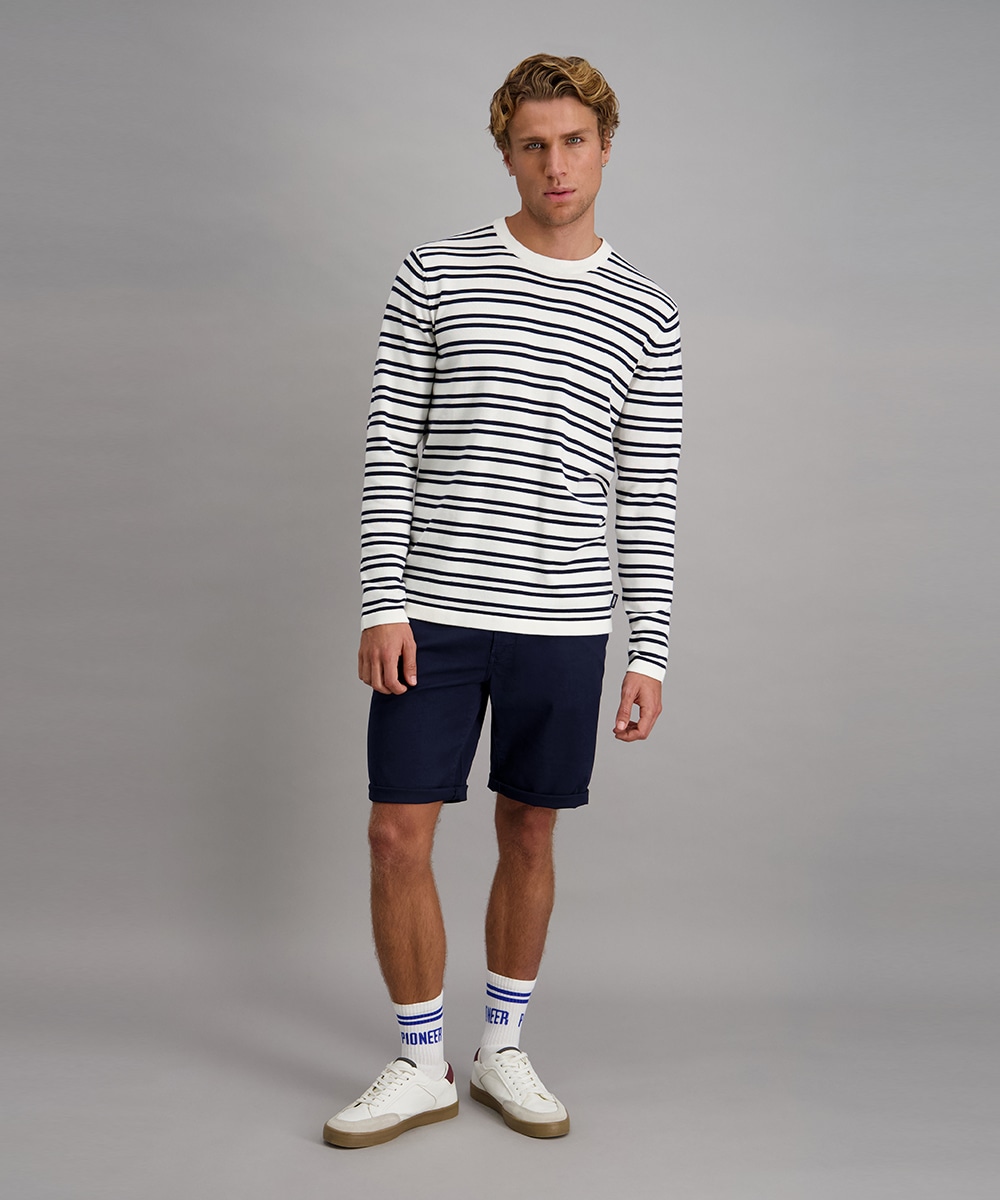 Pioneer Authentic Jeans Strickpullover in Streifen-Optik