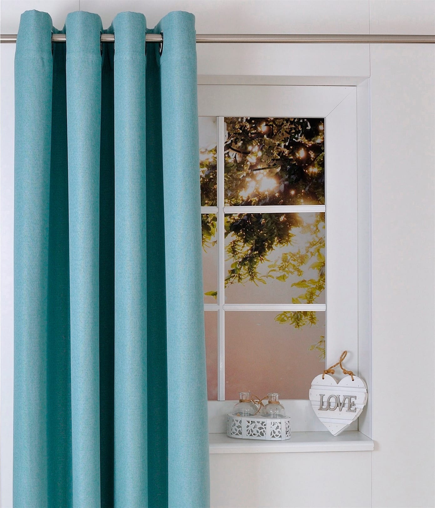 heine home Vorhang Ösen 1 Stk. tlg. günstig online kaufen