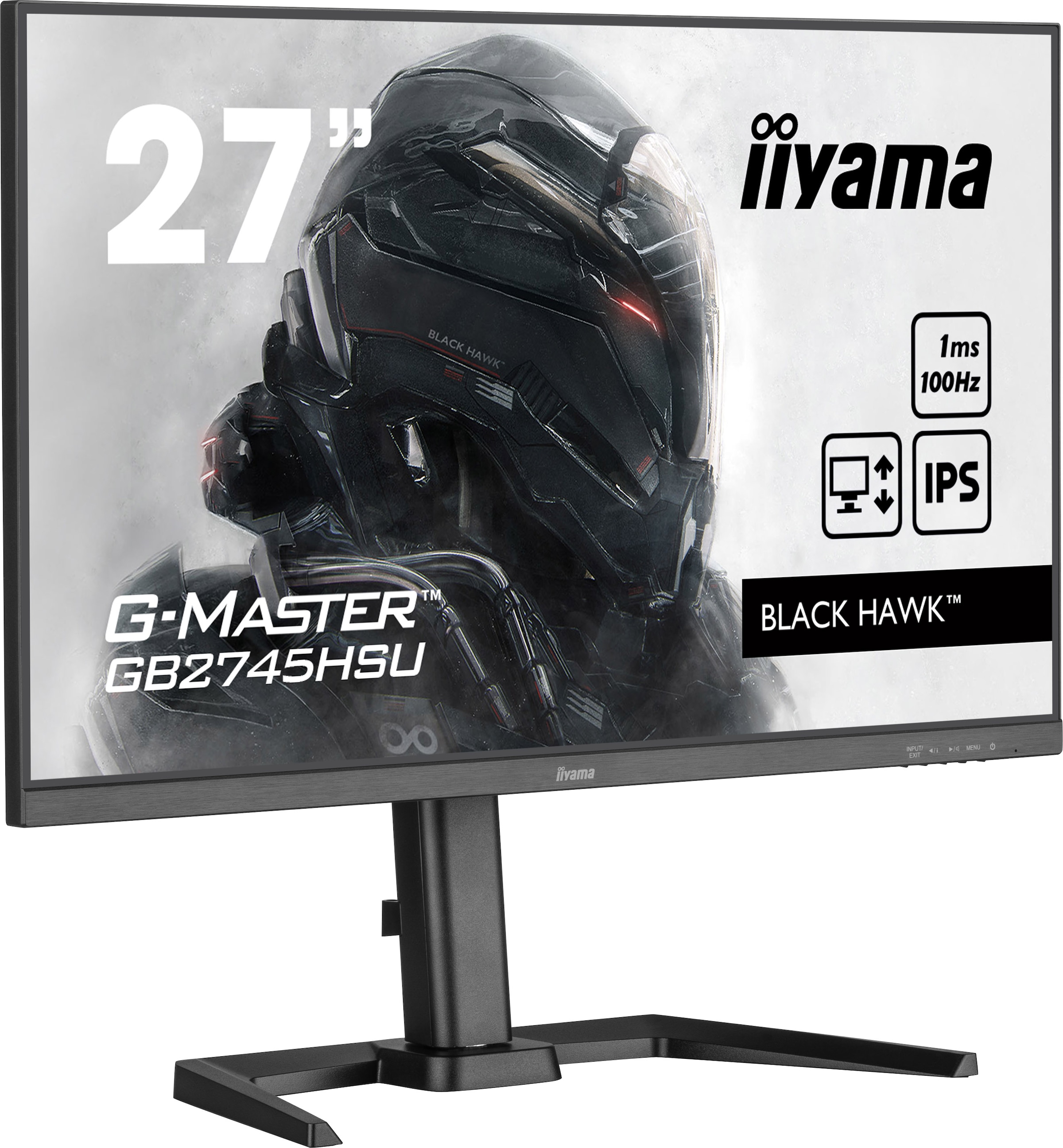 Iiyama Gaming-Monitor »GB2745HSU-B1«, 68,6 cm/27 Zoll, 1920 x 1080 px, Full HD, 1 ms Reaktionszeit, 100 Hz