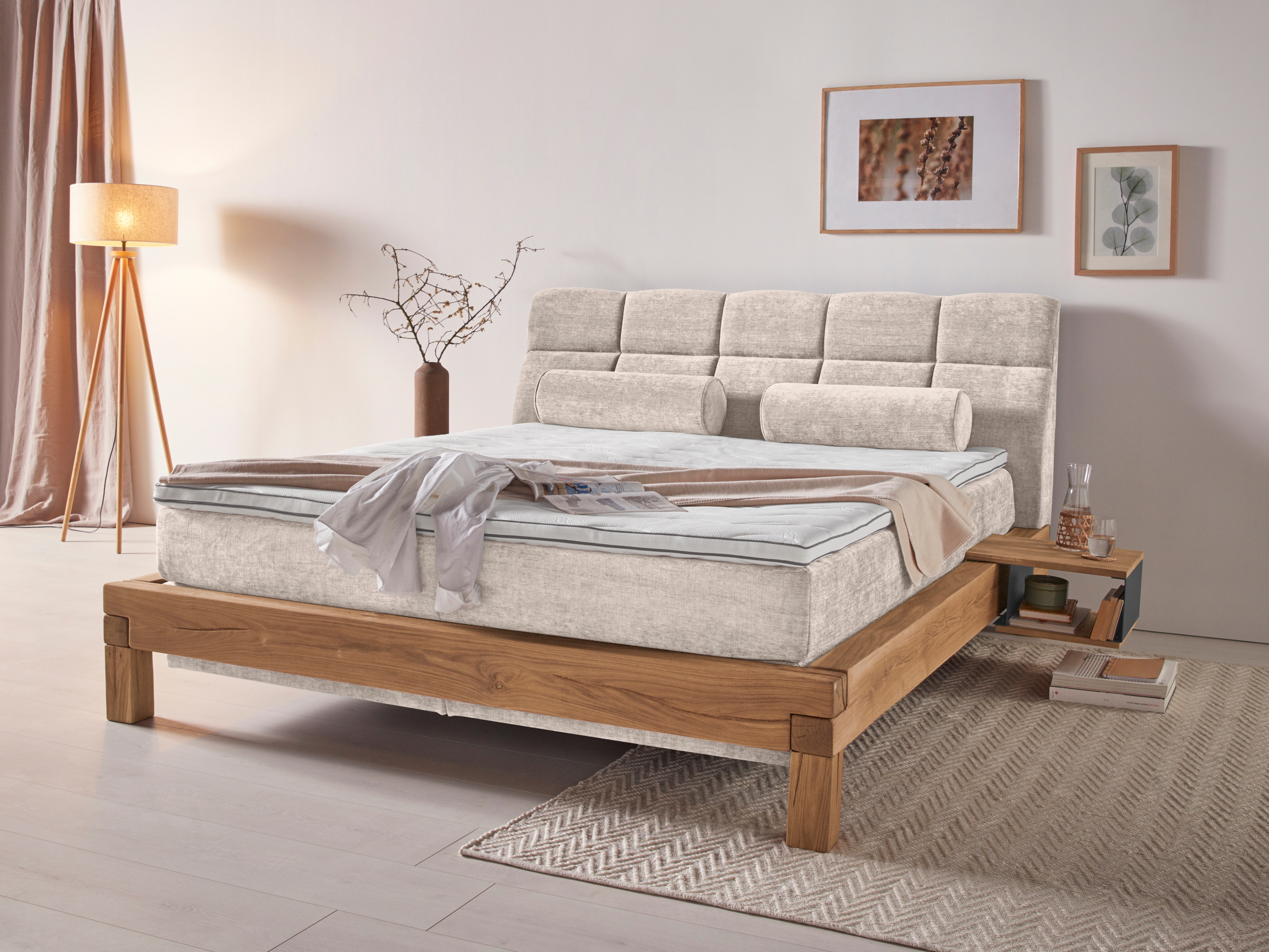 Home affaire "Villads" Liegefläche: 180/200 cm, Inside-Boxspring-Unterbau, recycelte Stoffe
