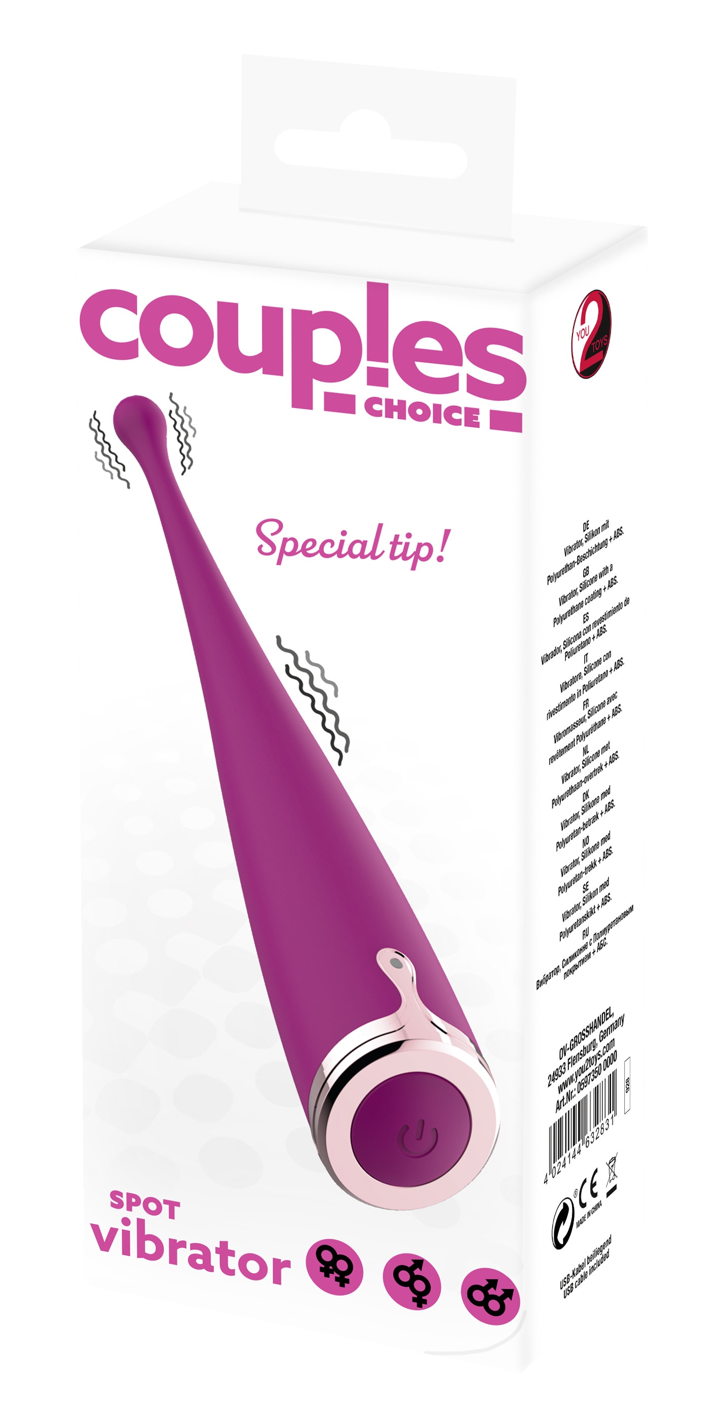 coup!es choice Vibrator »G-Punkt Vibrator Spot Vibrator«