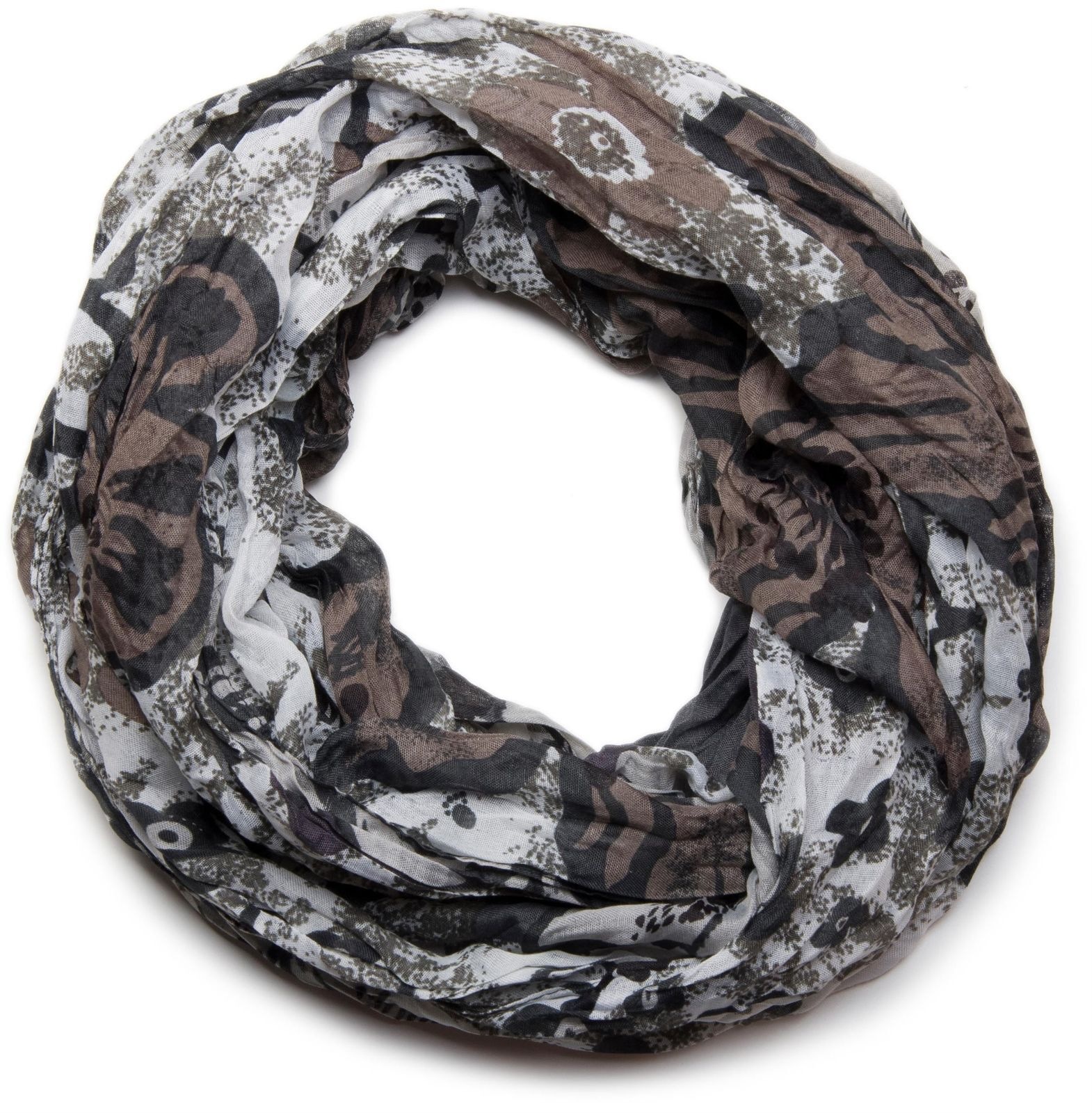 styleBREAKER Loop "Loop mit Blumen Allover Print" 1 Stk.