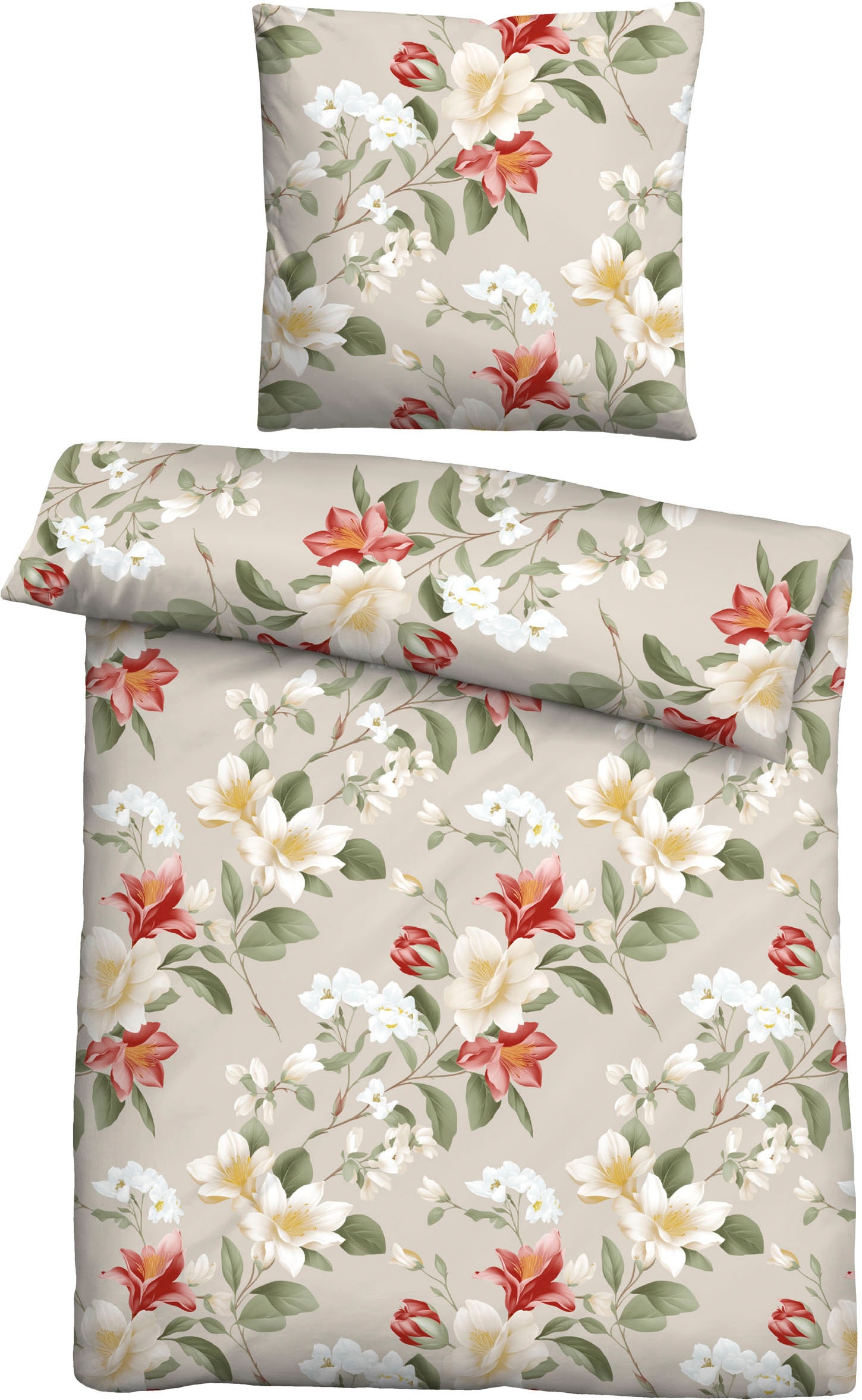 Castell - Markenbettwäsche Bettwäsche "0080458" 2 Stk. kuschelig warm, 100% günstig online kaufen