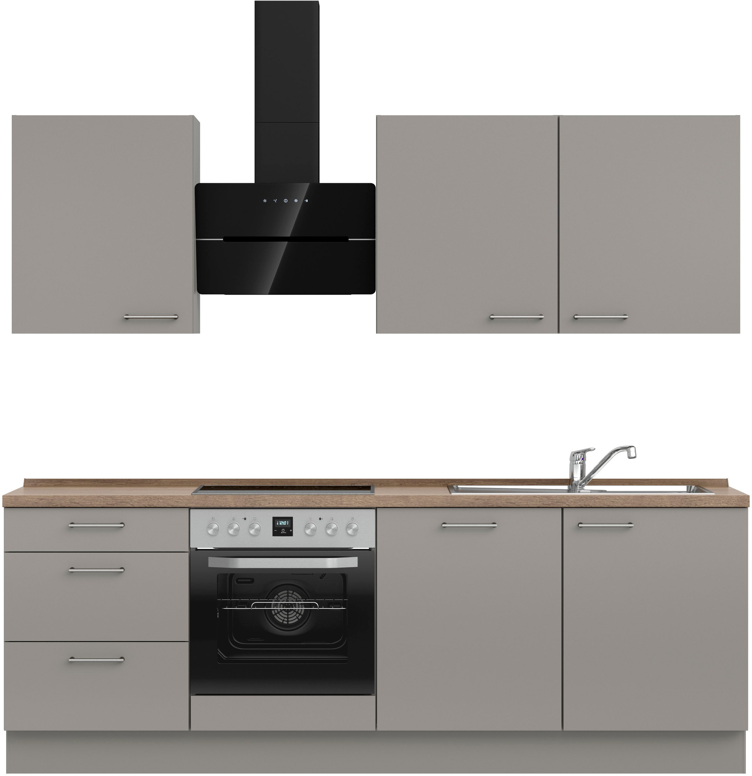 nobilia Küchenzeile ""Laser II", Ausrichtung wählbar, Breite 240 cm" vormon günstig online kaufen