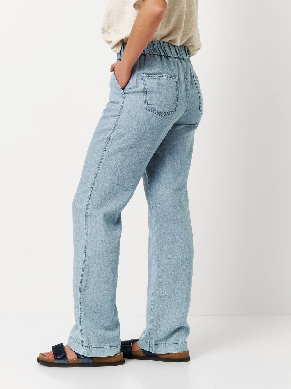 TONI Schlupfhose "Pia Wide", in sommerlicher Qualität mit Leinen günstig online kaufen
