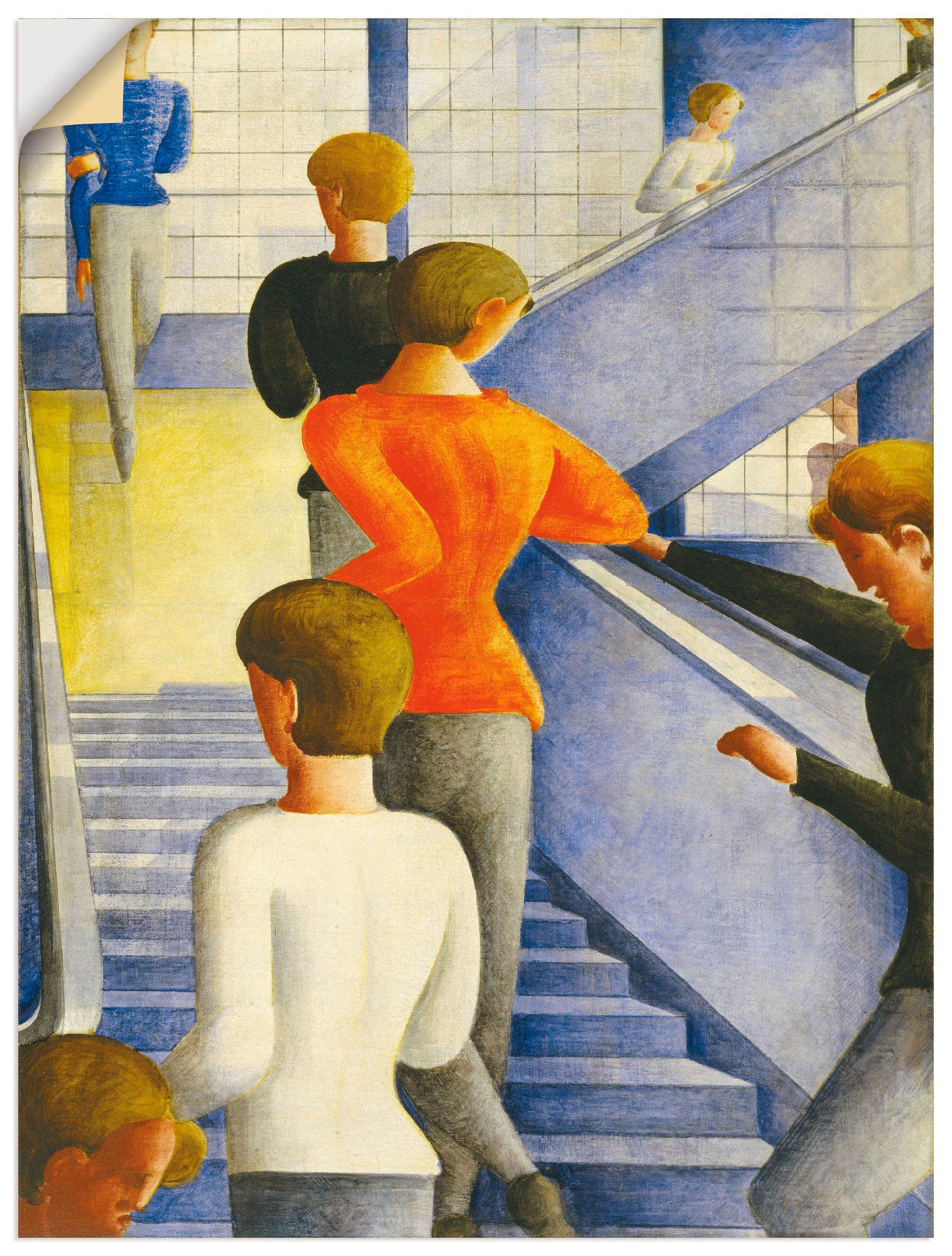 Alubild, als St.), in Wandbild kaufen 1932«, versch. Artland (1 Familien, Leinwandbild, Gruppen | Größen Wandaufkleber BAUR »Bauhaustreppe. & oder Poster