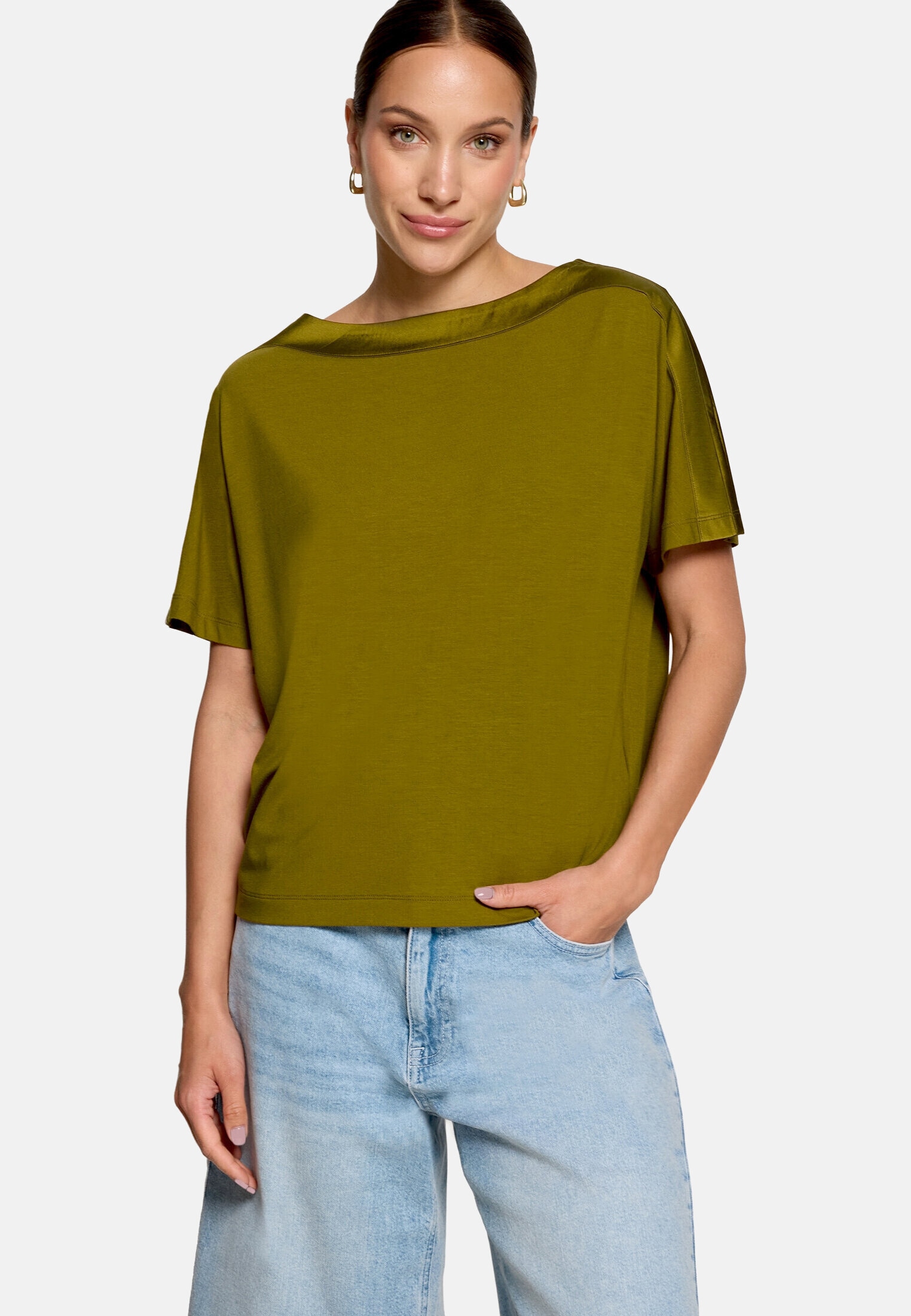 Zero T-Shirt »Damen mit U-Boot-Ausschnitt« 1 Material