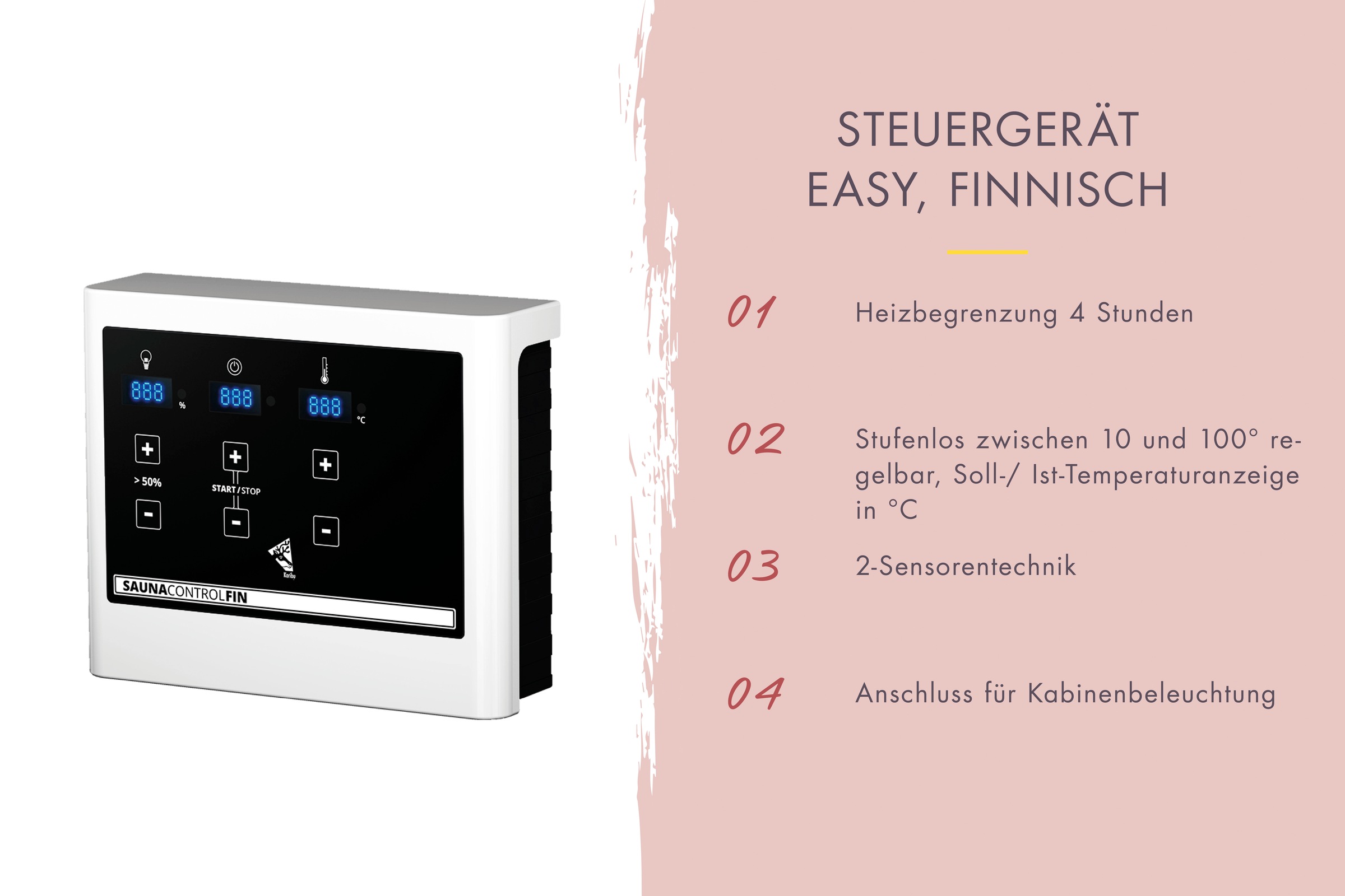 Karibu Saunahaus »»Simon 3« mit moderner Tür, naturbelassen«