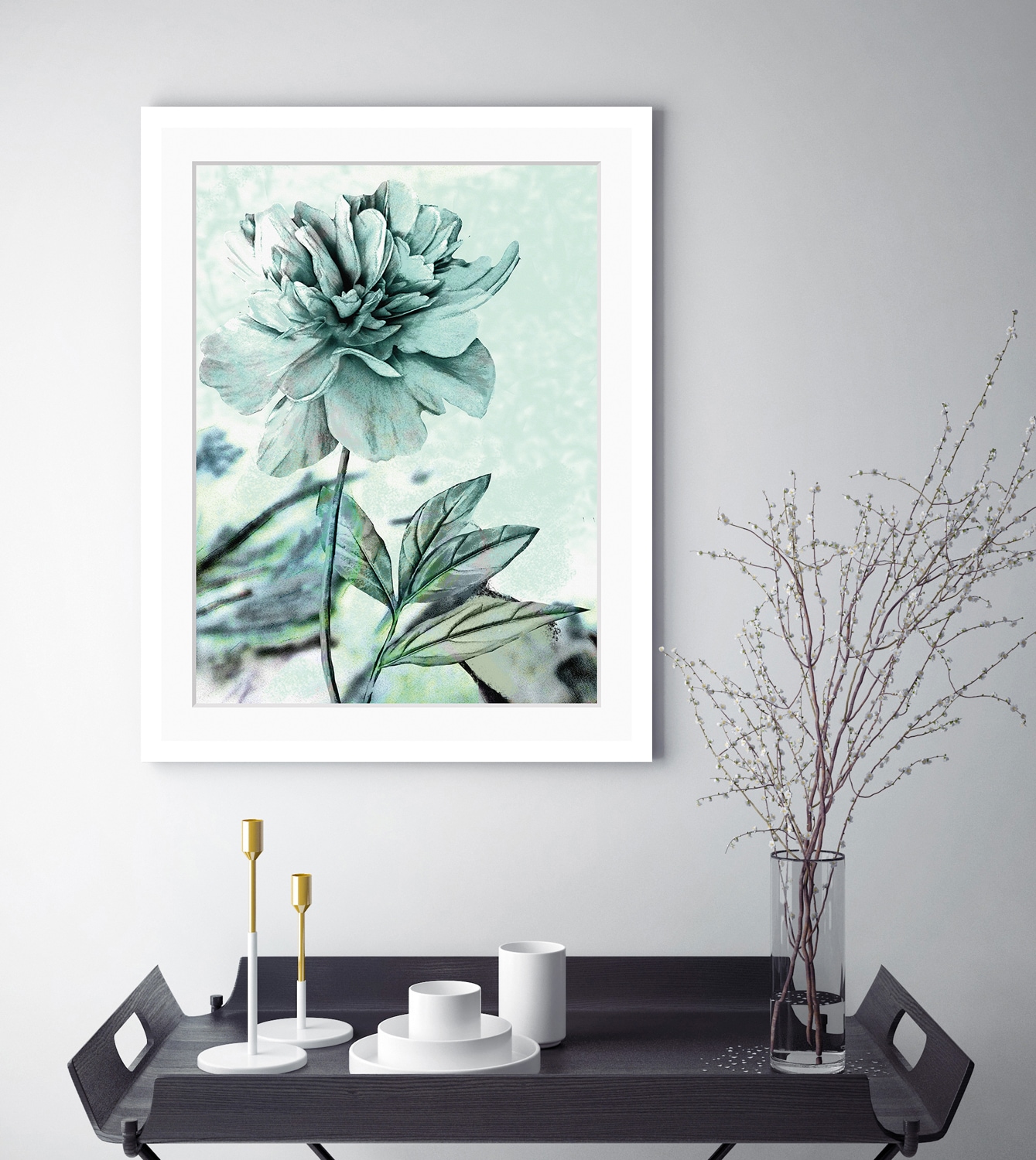 queence Bild »Christel«, Blumen, gerahmt, Rose