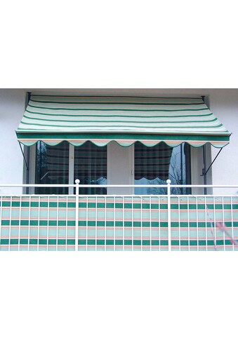 Angerer Freizeitmöbel Balkonsichtschutz, Meterware, beige/grün, H: 75 cm kaufen