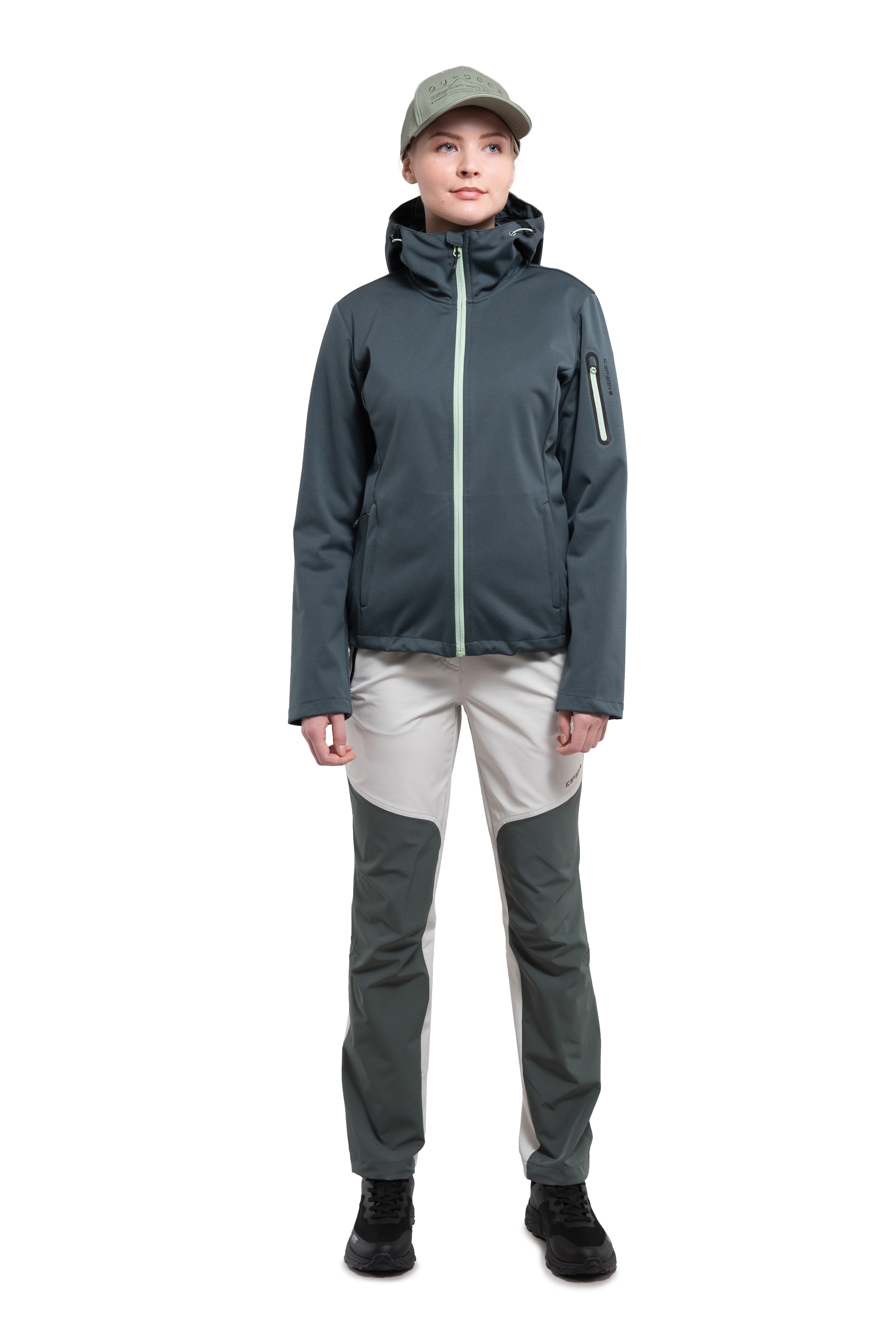 Icepeak Softshelljacke »D SOFTSHELLJACKE BRIDGEWATER«, mit Kapuze
