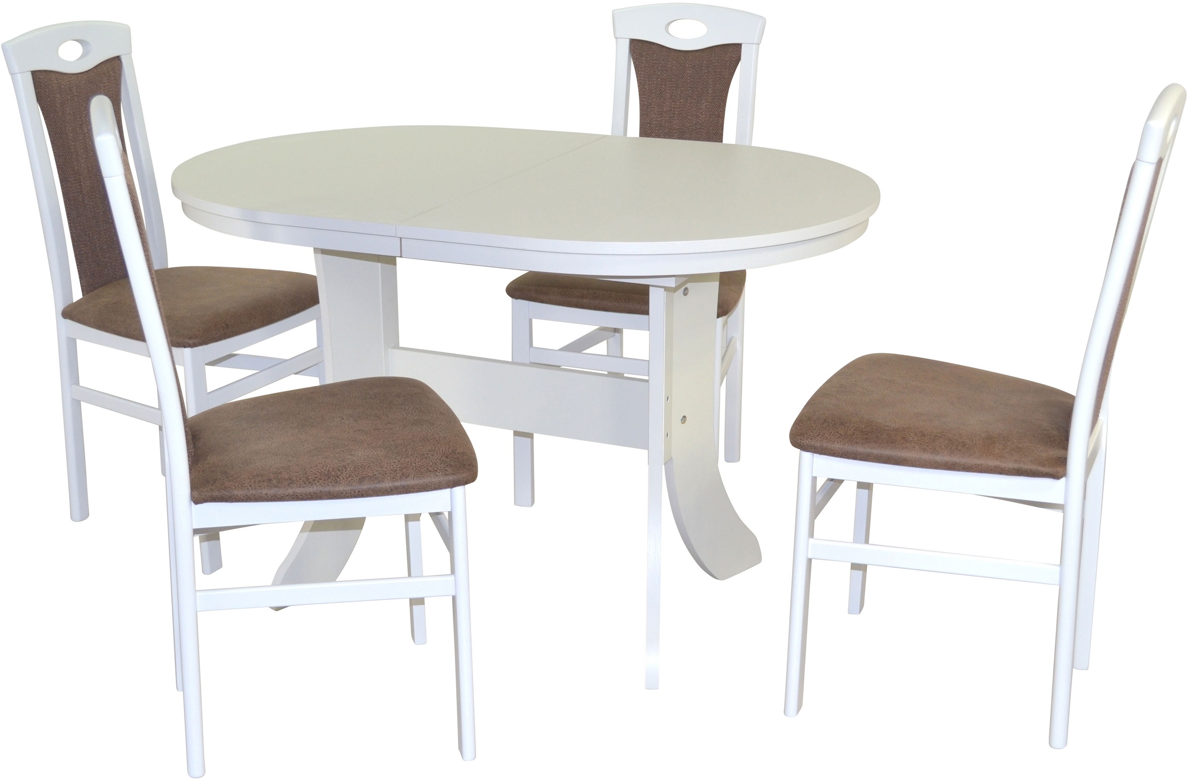 HOFMANN LIVING AND MORE Essgruppe »5tlg. Tischgruppe«, (Spar-Set, 5 tlg., 5tlg. Tischgruppe), Stühle montiert
