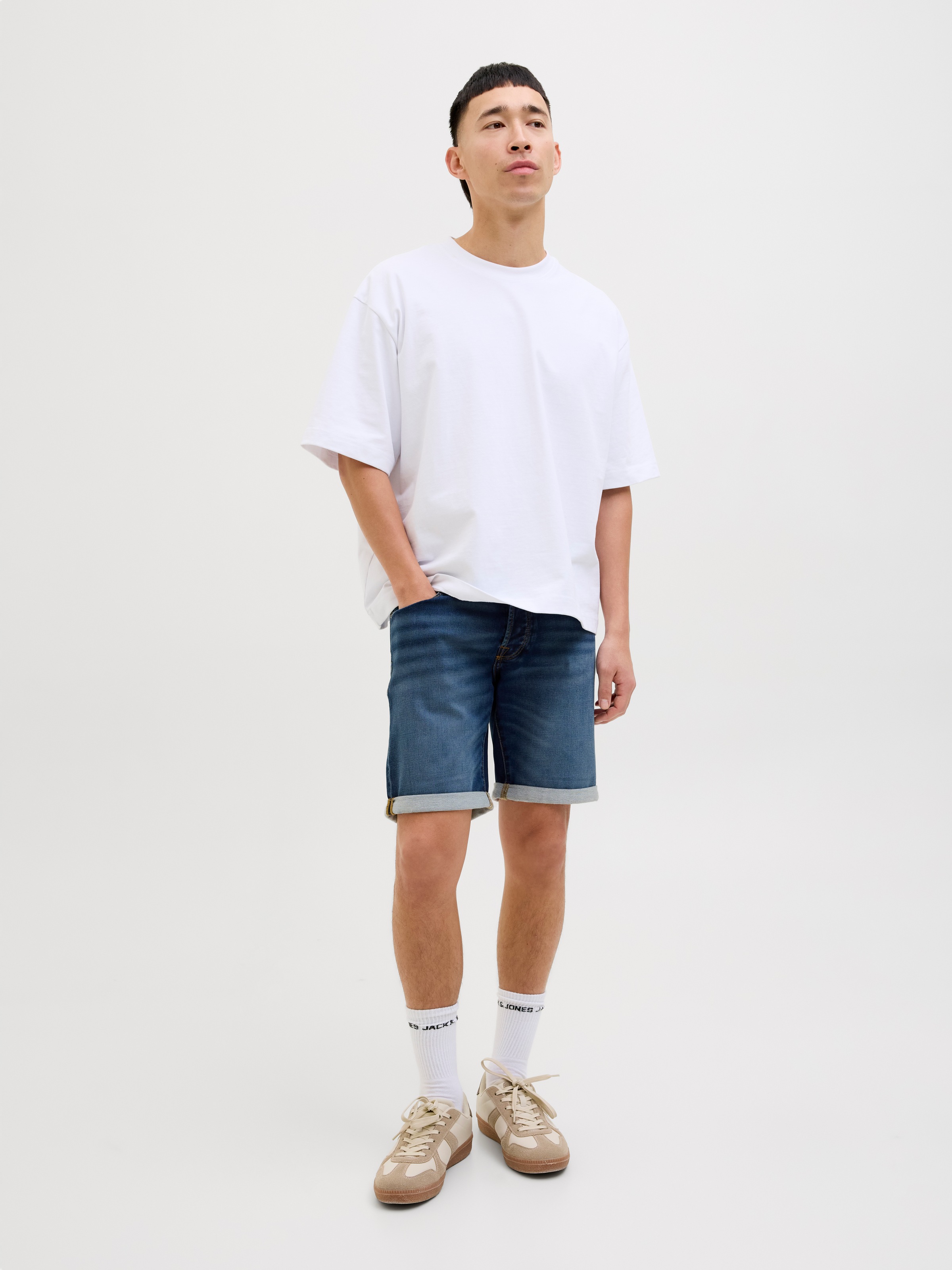 Jack & Jones Rick Icon Denim Shorts Blue Men Size M 3