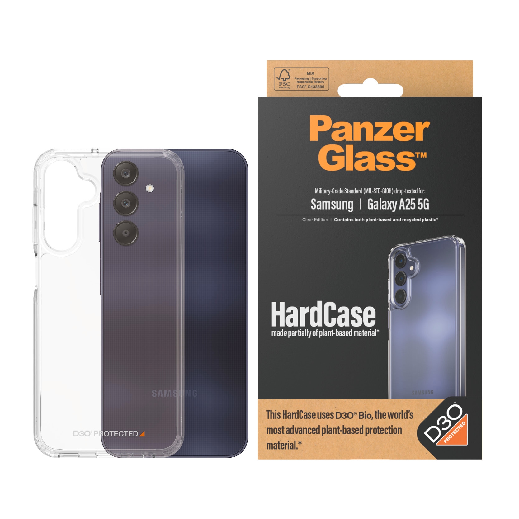 Handyhülle »HardCase mit D3O für Samsung Galaxy A25 5G«, Backcover, Handycover, Cover,...